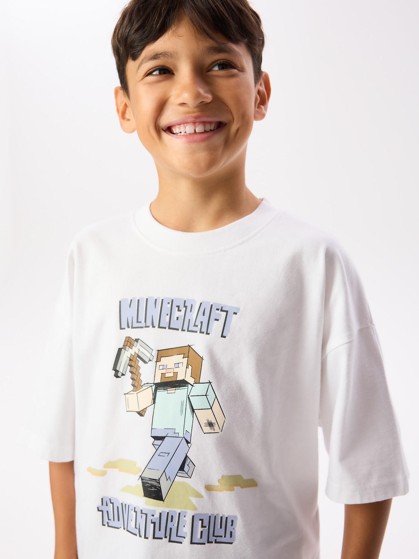 Minecraft cotton T-shirt, White, large image number 3