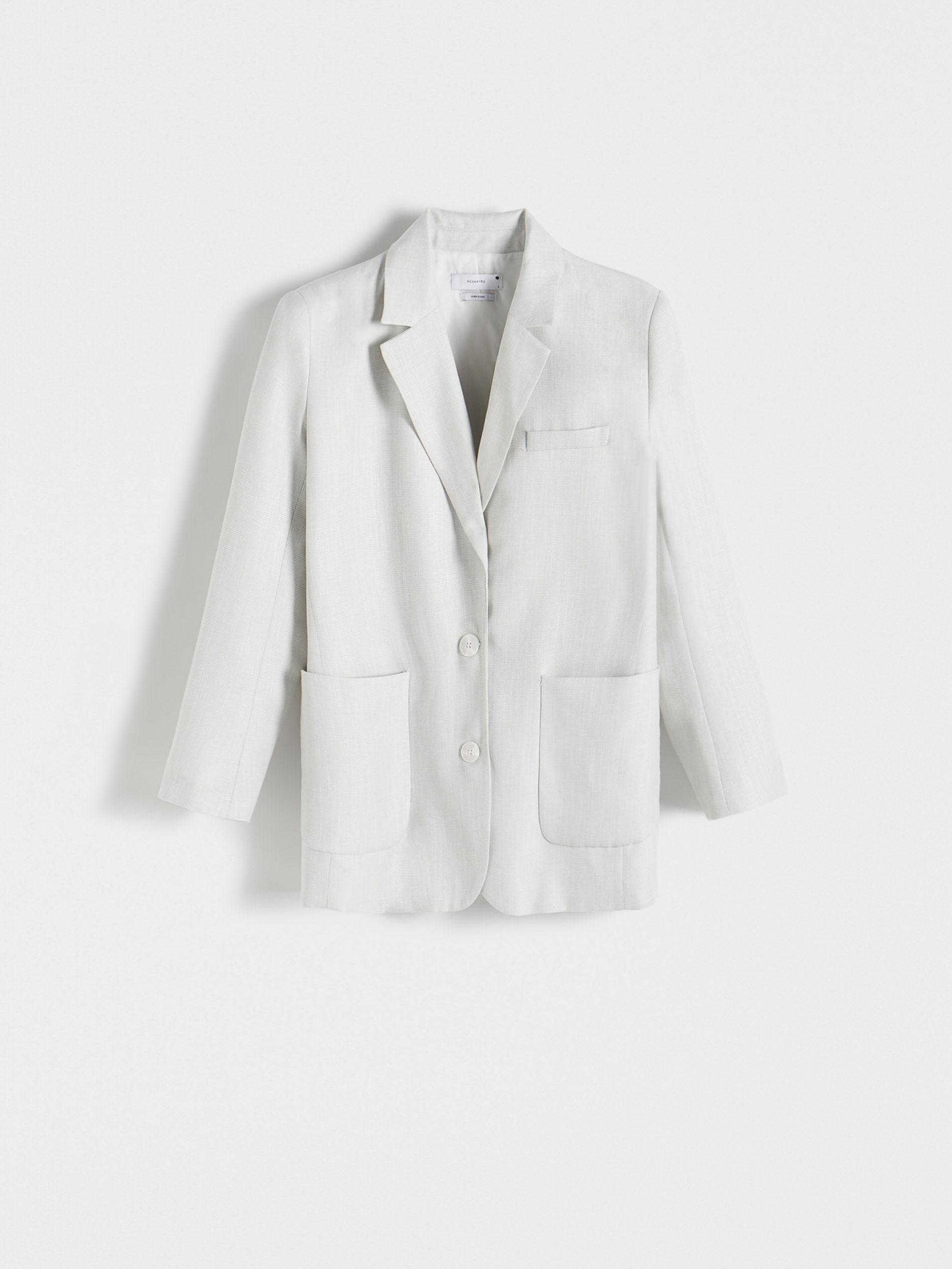 Blue Single-Breasted Blazer, , large image number 3