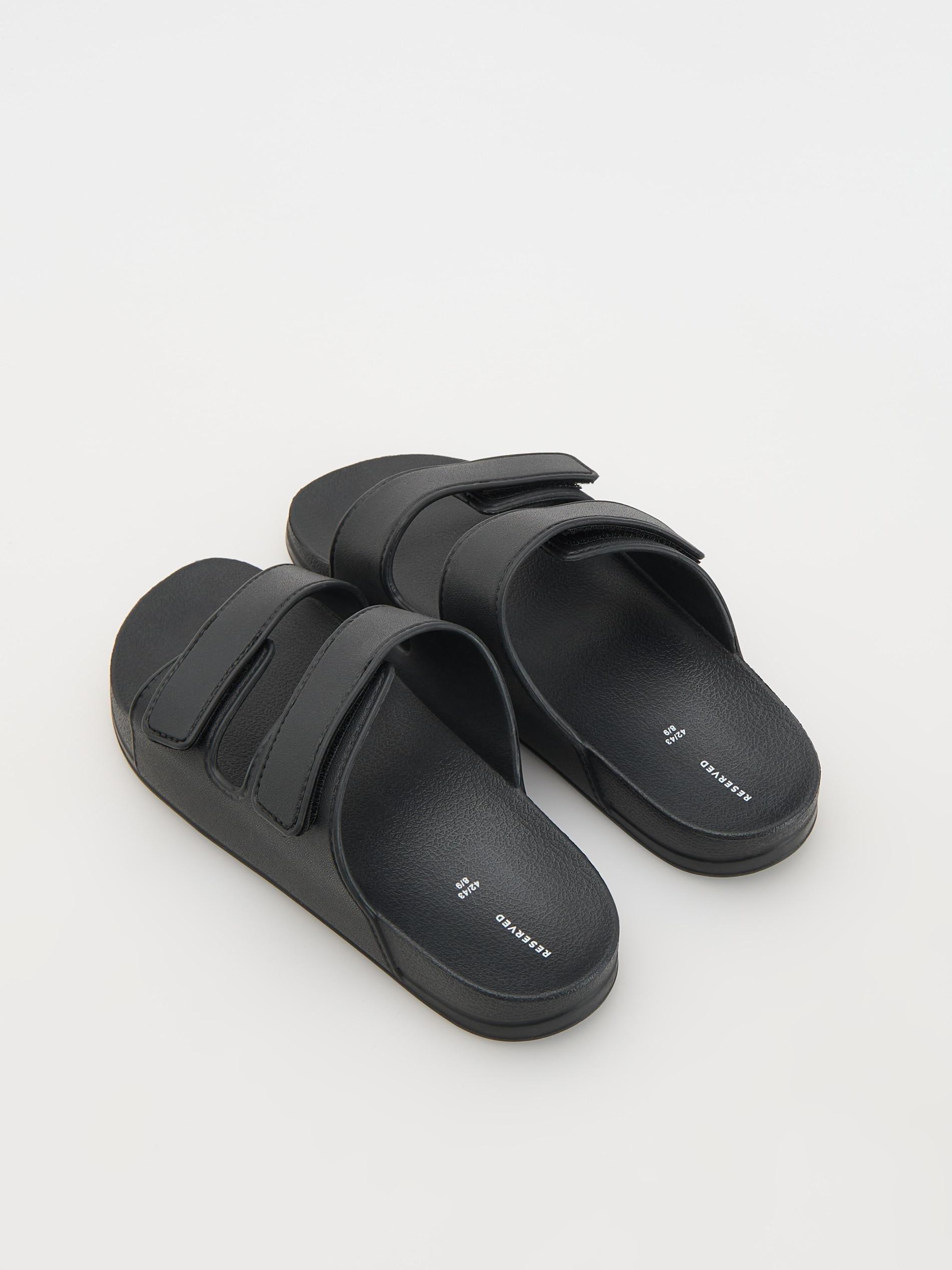 Black Strappy Sandals, , large image number 3