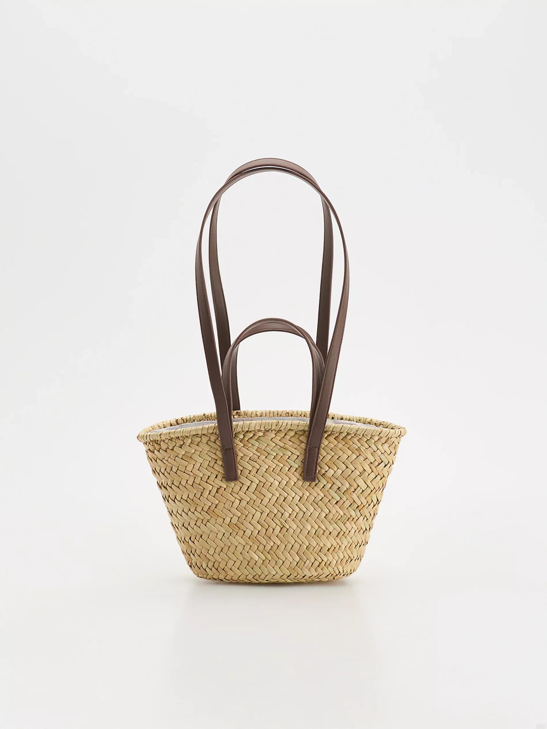 Beige Woven Bag, Beige, large image number 2