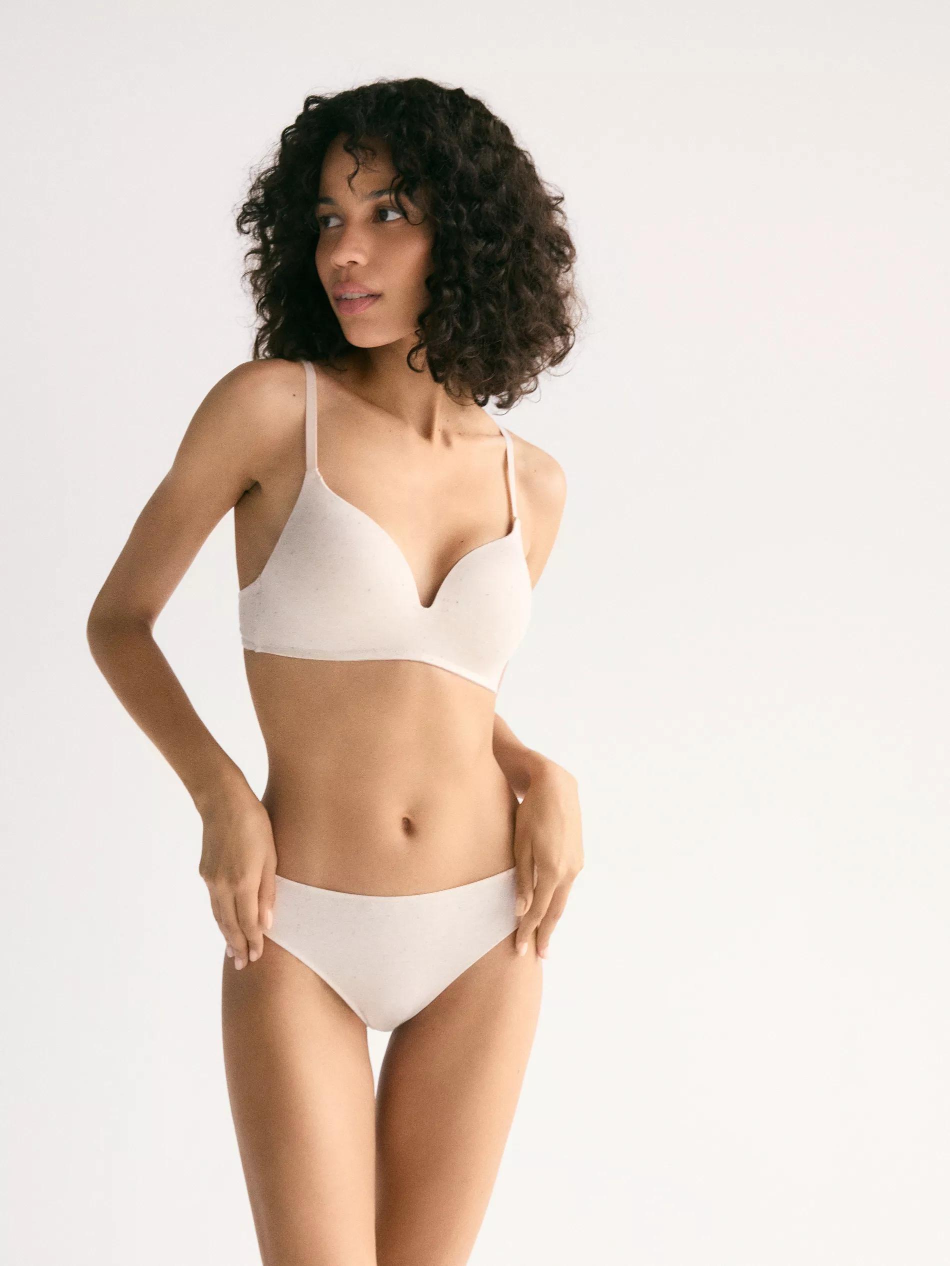 Beige Brazilian Knickers 2 Pack, Ivory, large image number 0