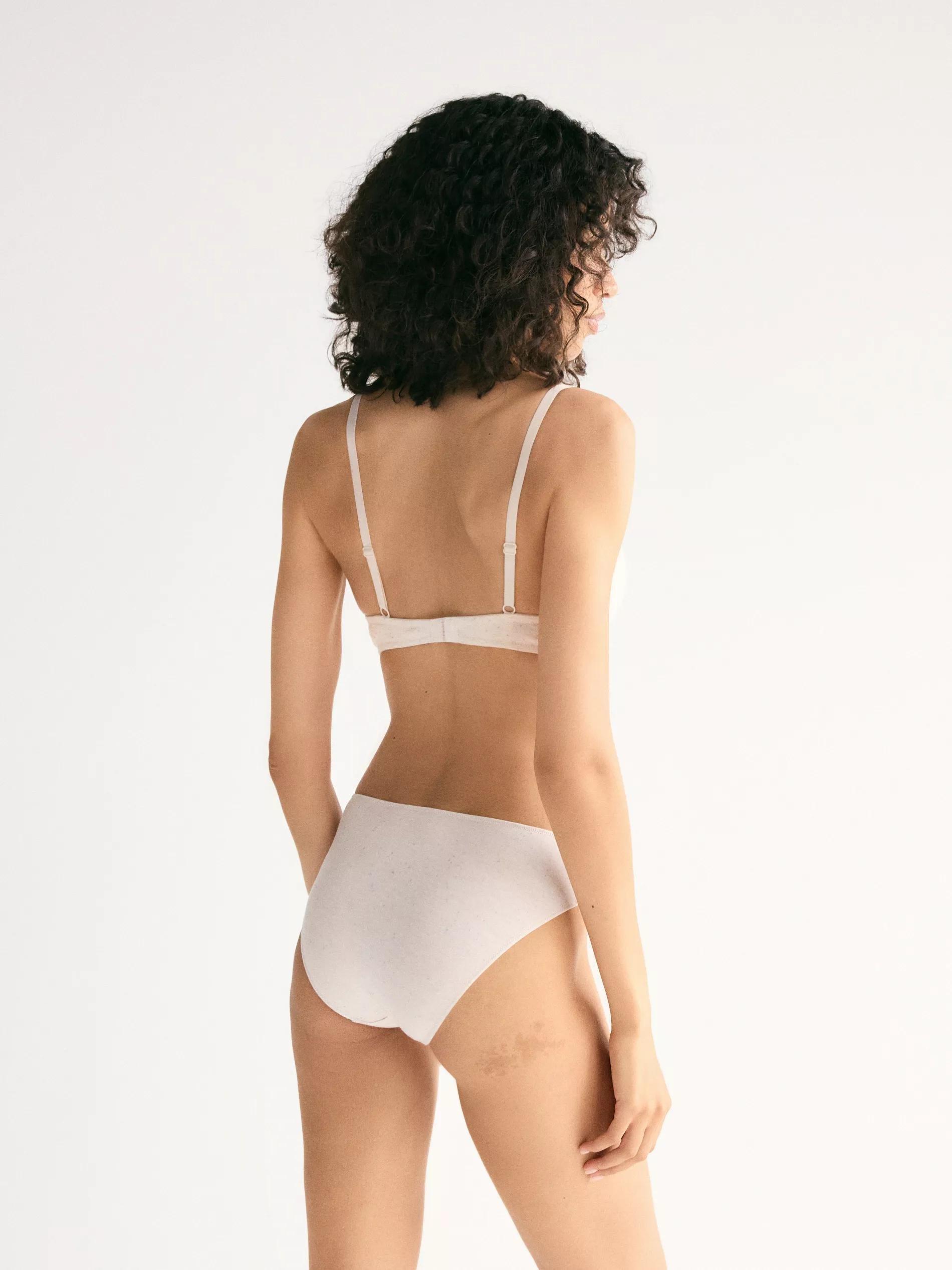 Beige Brazilian Knickers 2 Pack, Ivory, large image number 1