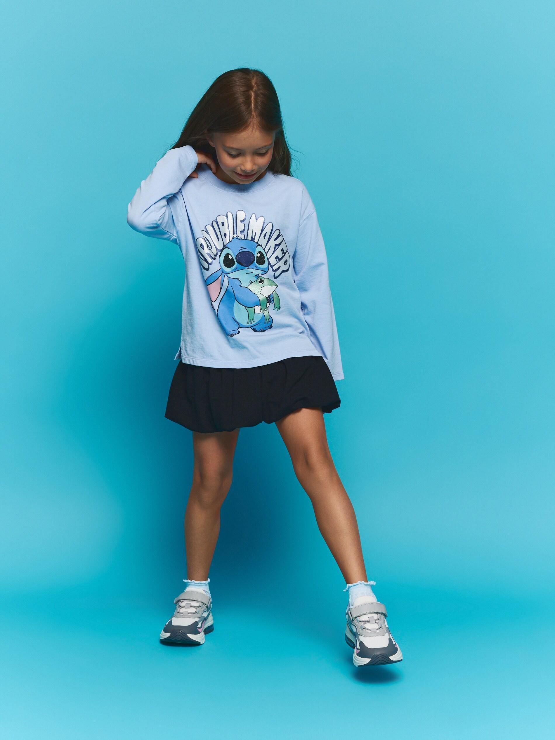 Blue Lilo & Stitch T-Shirt, Kids Girls, Blue, large image number 1