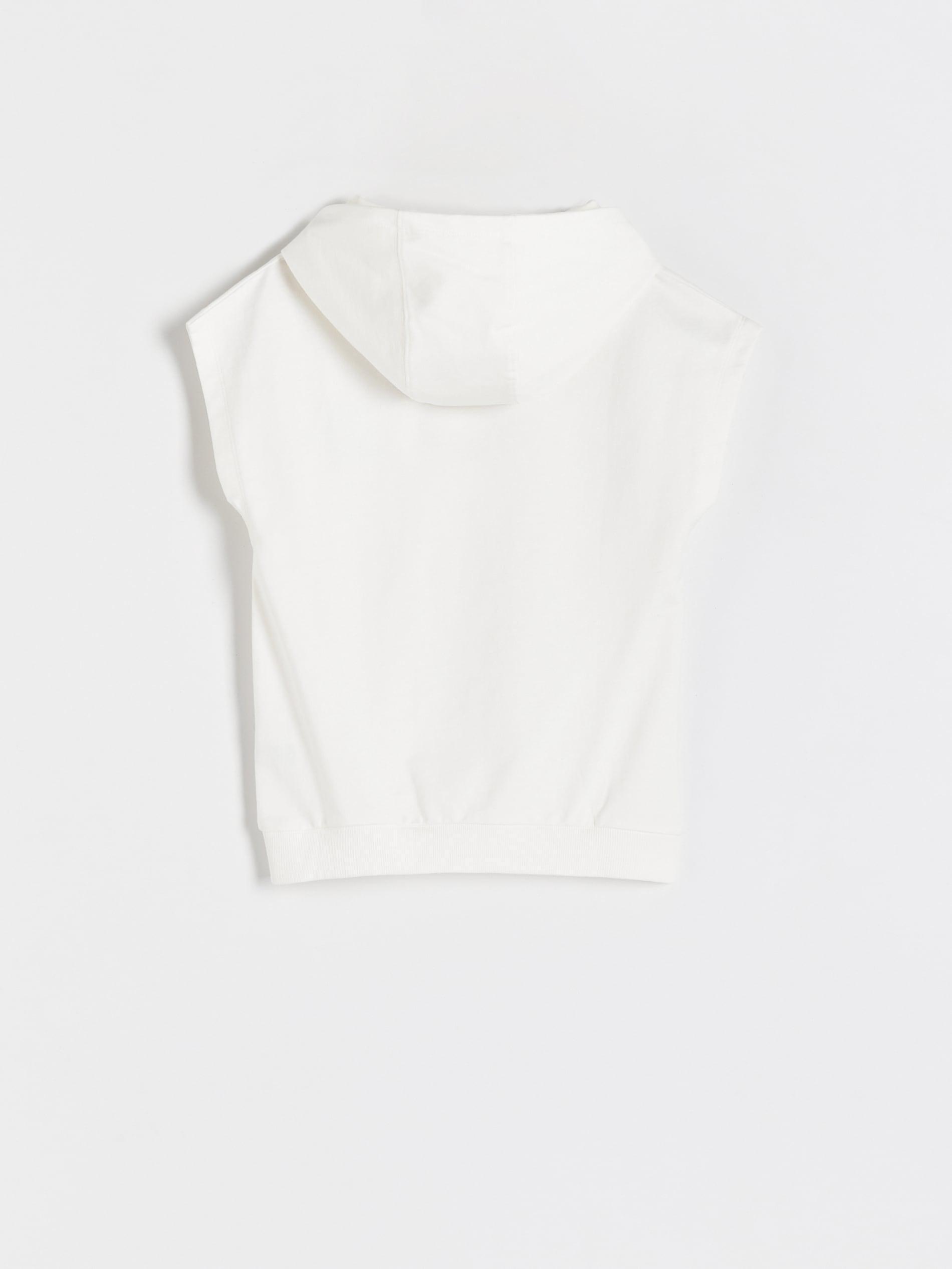 Cream Hooded Jersey T-Shirt, Kids Boys, , large image number 3