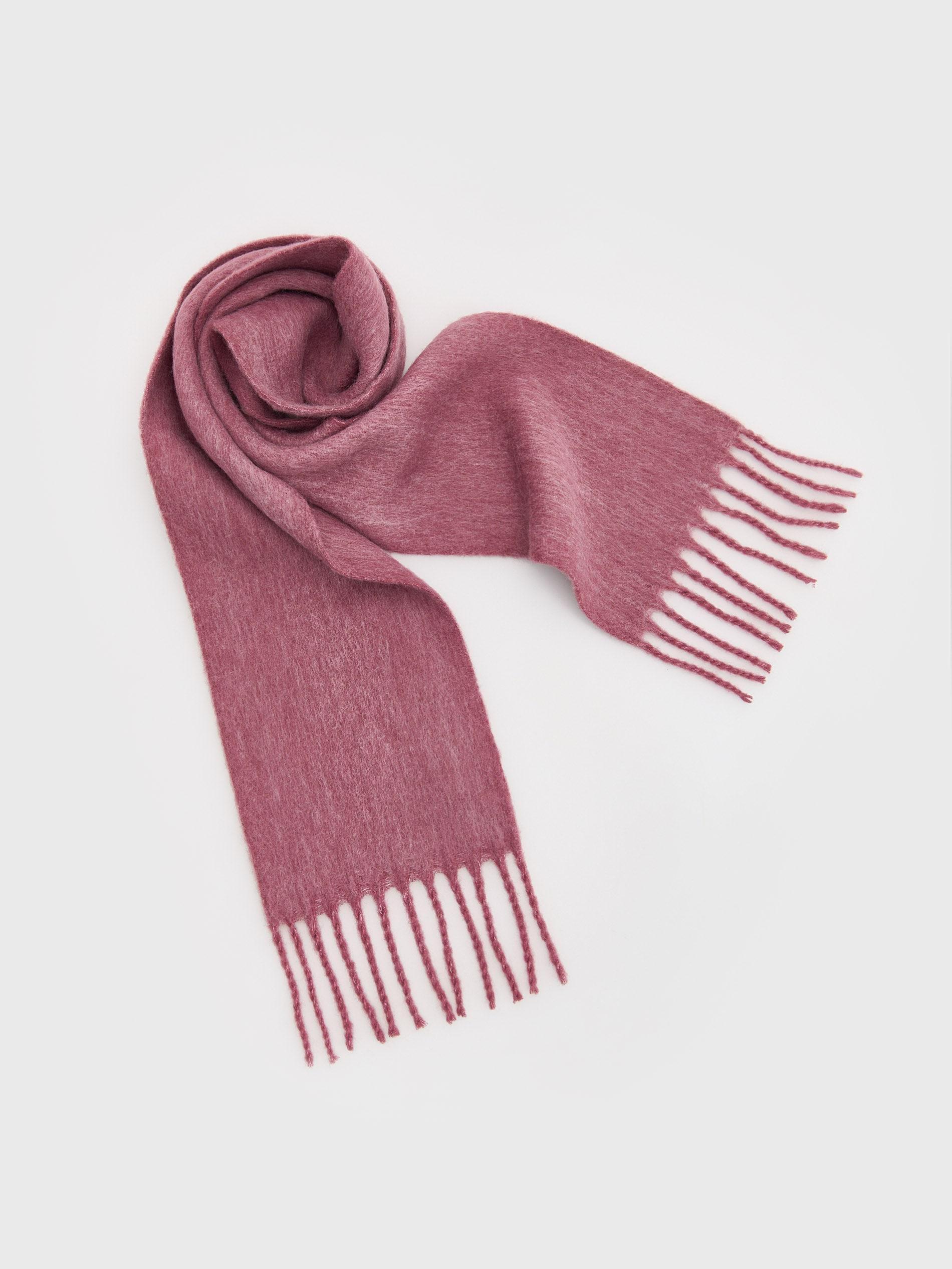 Pink Wool Blended Scarf, Pink, large image number 4