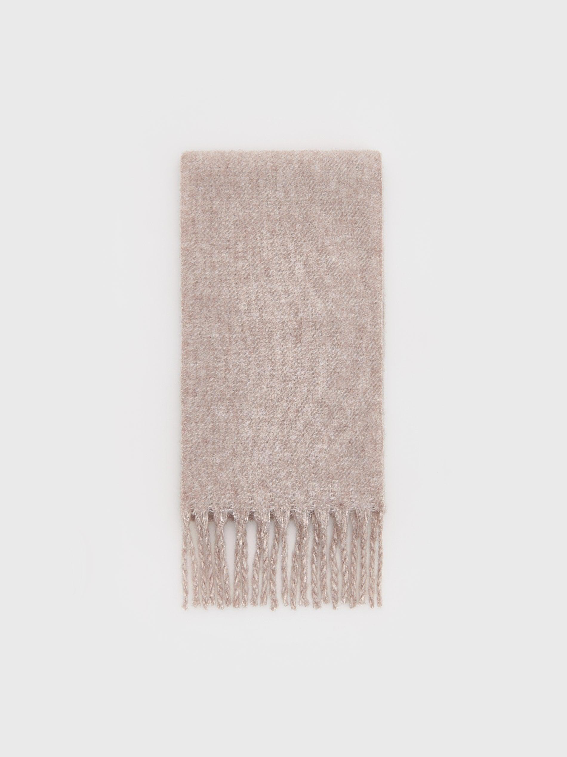 Grey Wool Blended Scarf, 7401_74M, large image number 3