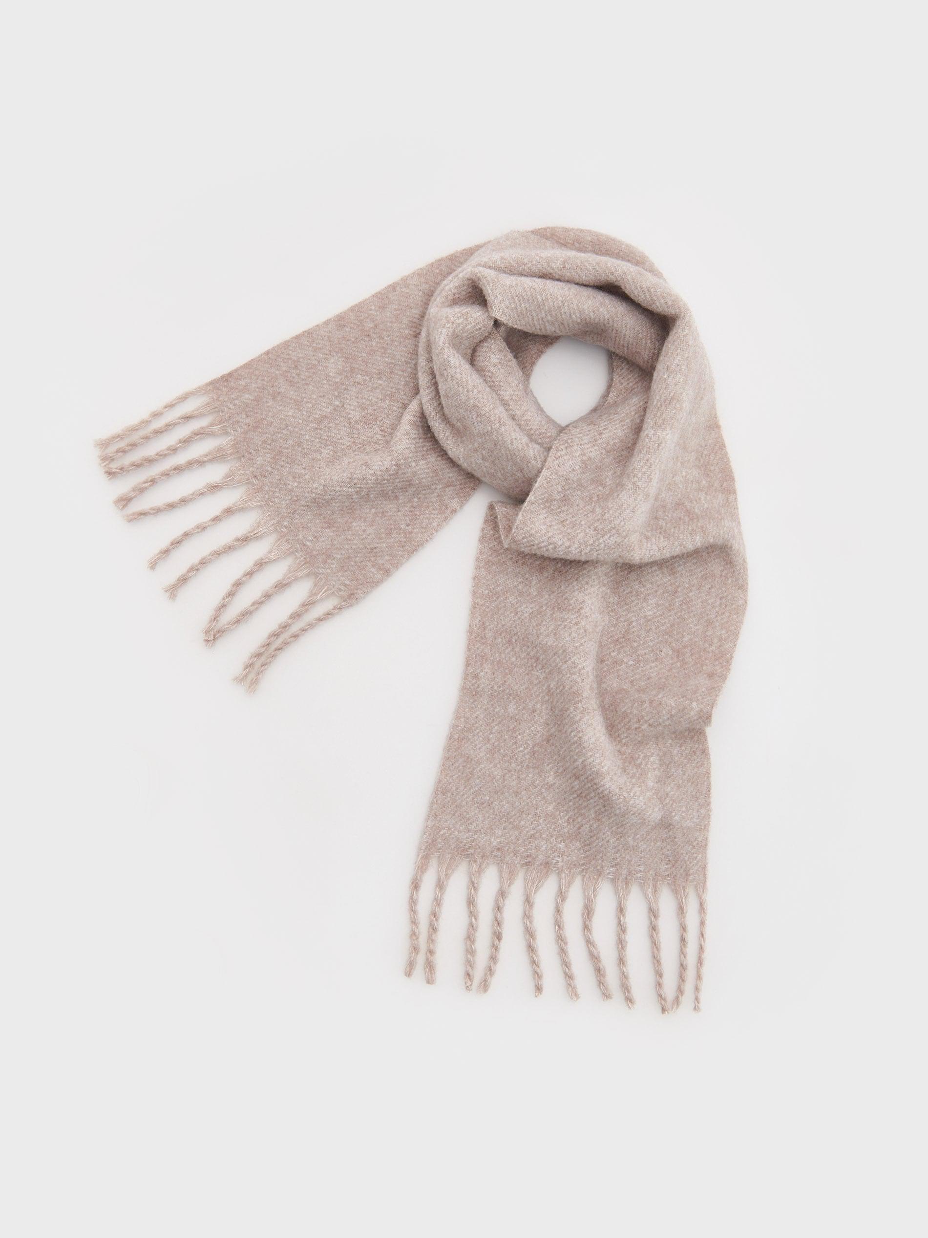 Grey Wool Blended Scarf, 7401_74M, large image number 4