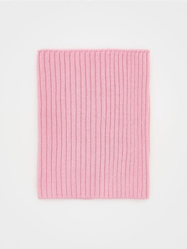 Pink Jersey Tube Scarf Made Of Viscose Blend, Pink, large image number 0