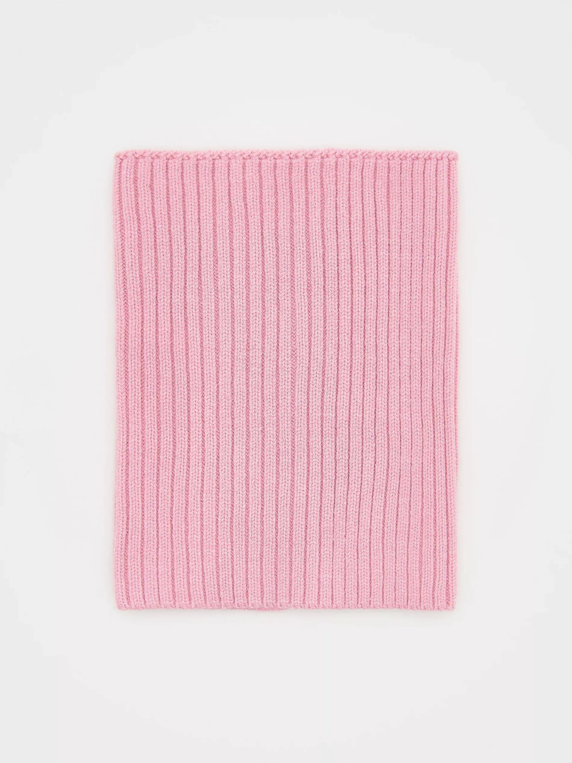 Pink Jersey Tube Scarf Made Of Viscose Blend, Pink, large image number 1