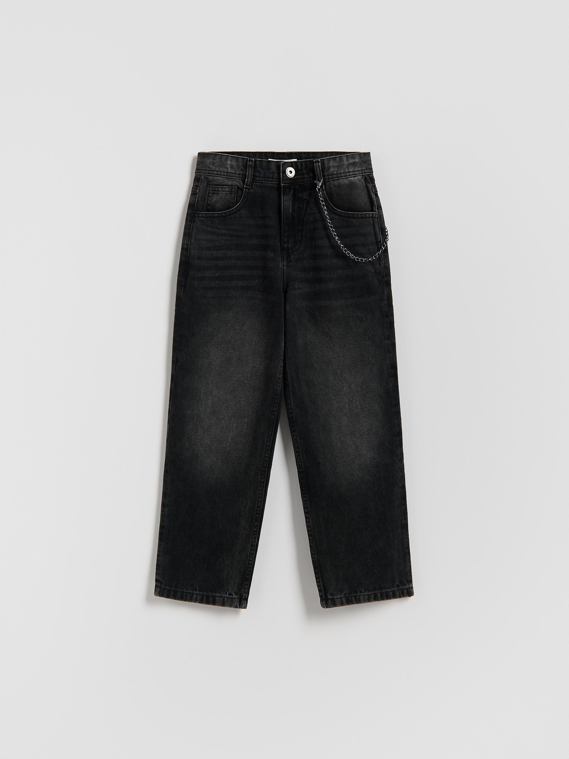 Black Trousers With Tie Waist Belt, Black, large image number 4