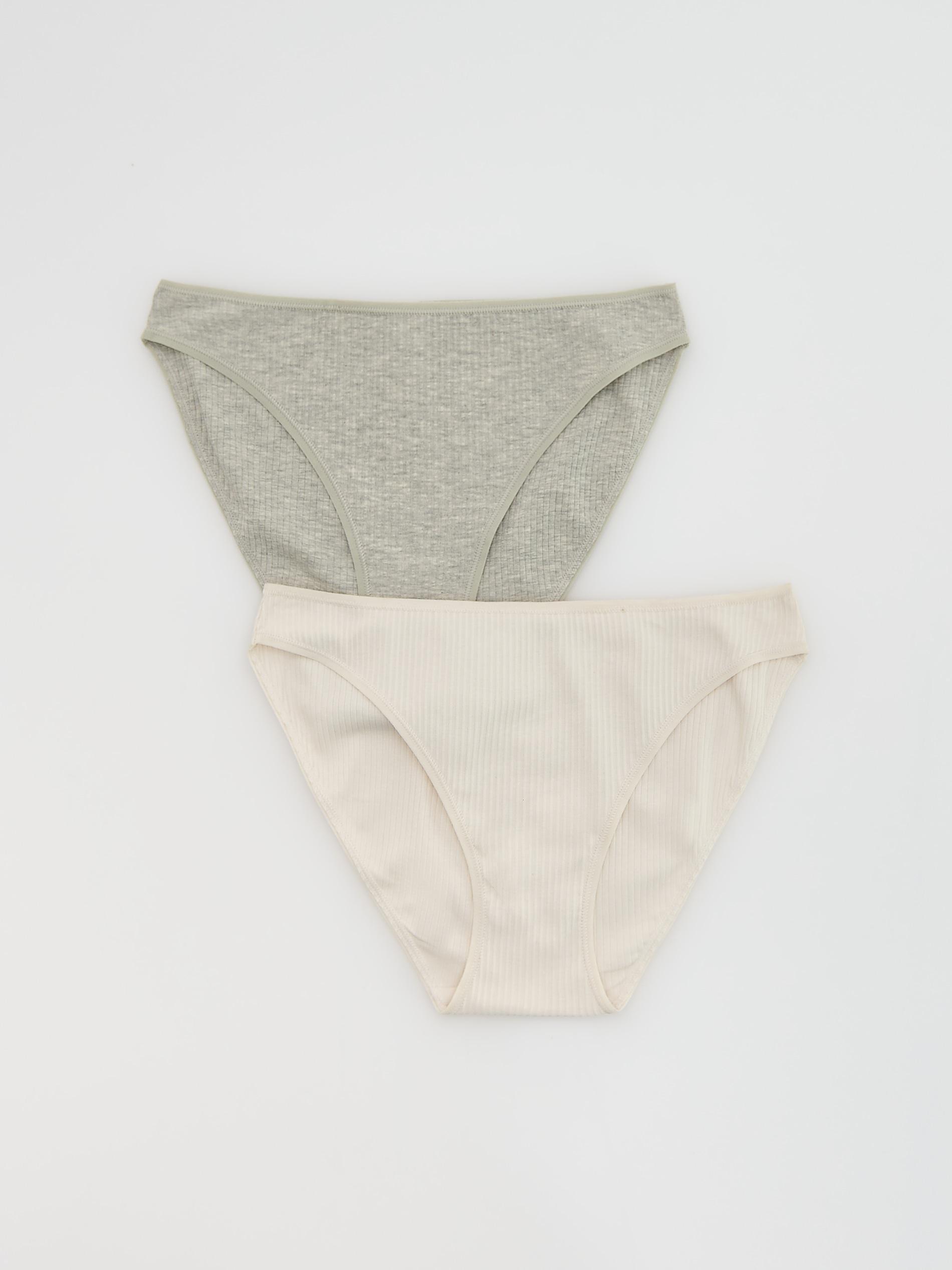 Grey Bikini Briefs 2 Pack, Light grey, large image number 3