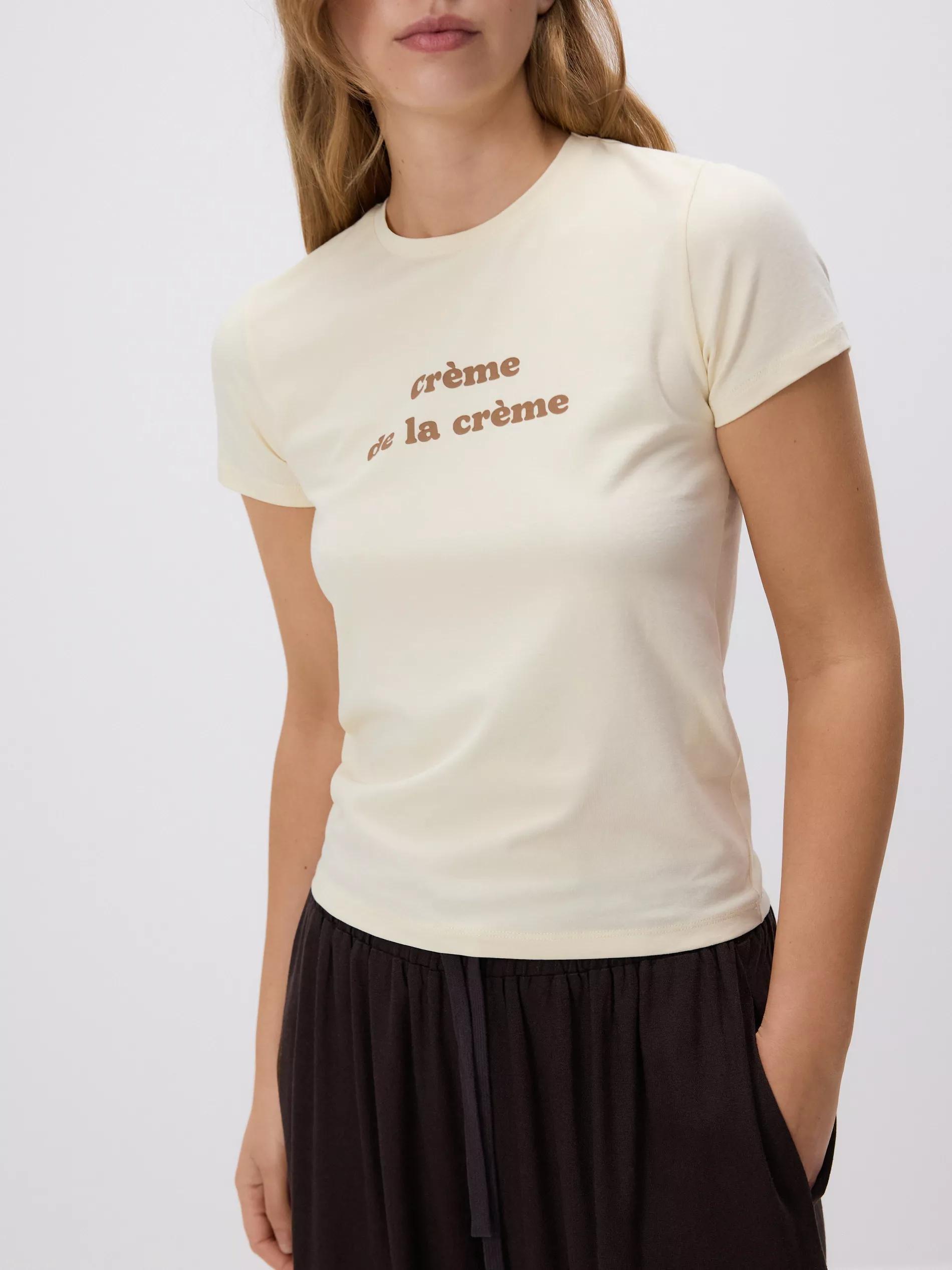 Beige Regular Fit Printed T-Shirt, Ivory, large image number 0