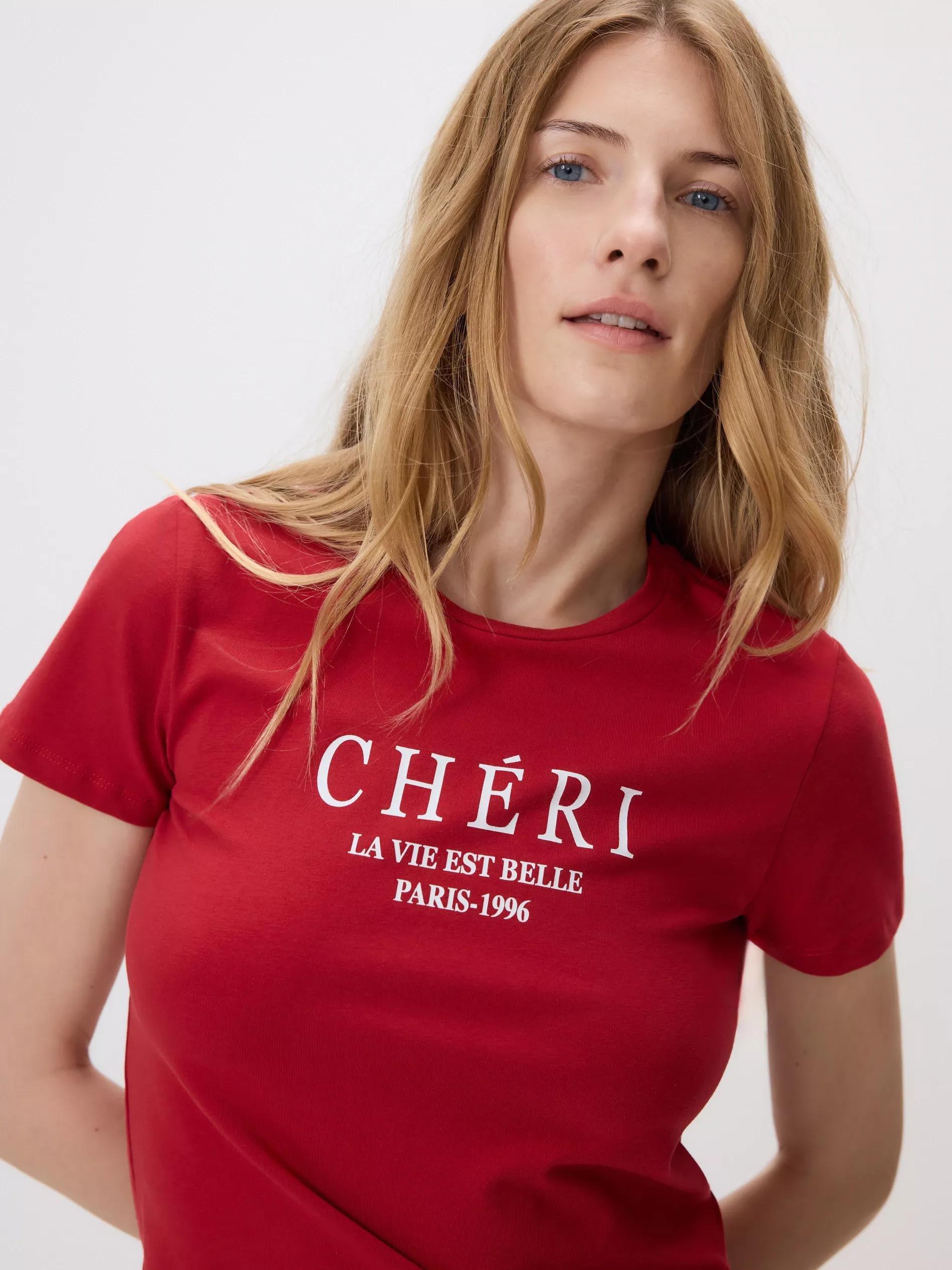 Red Regular Fit Printed T-Shirt, , large image number 0