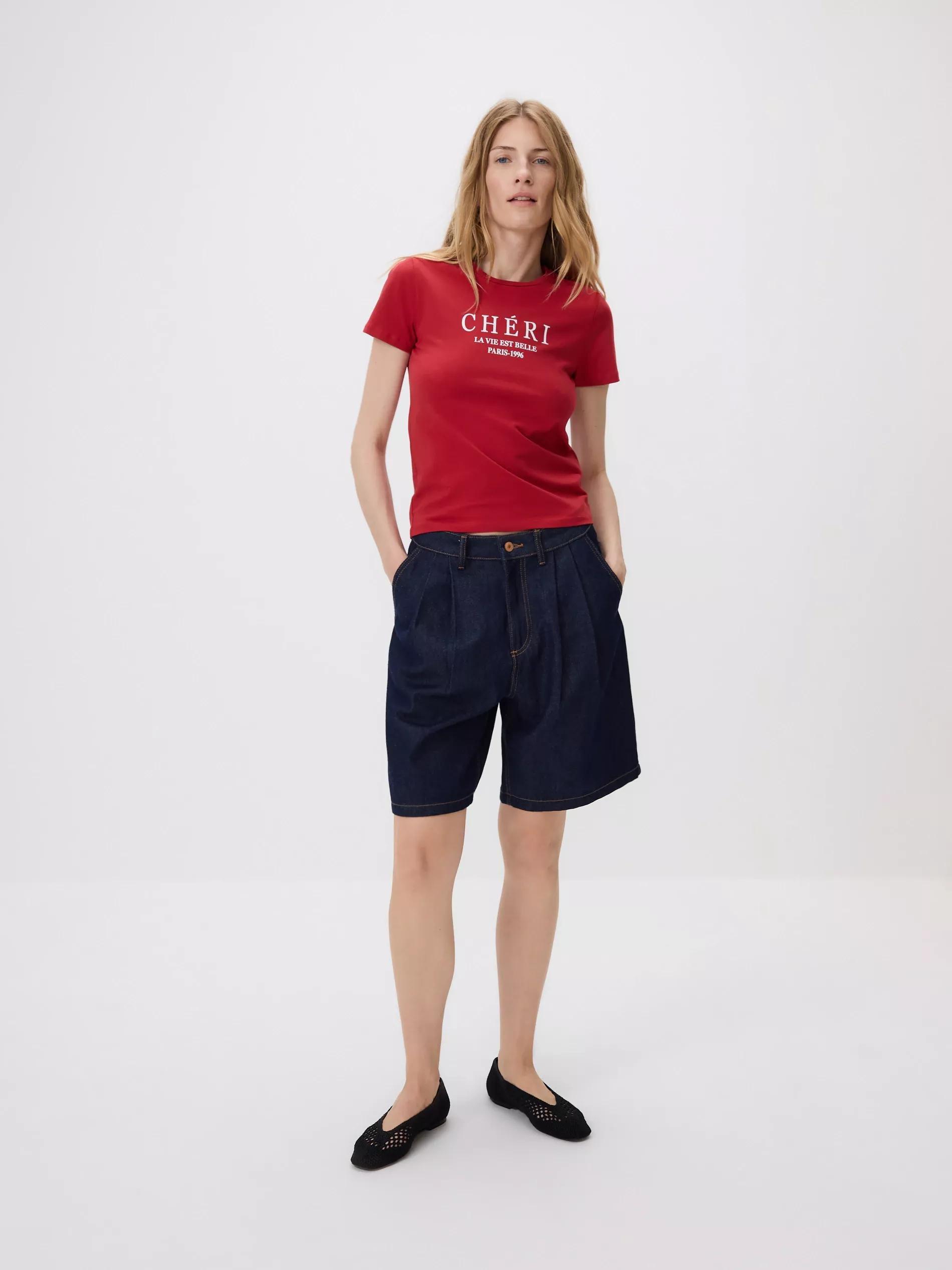 Red Regular Fit Printed T-Shirt, , large image number 2