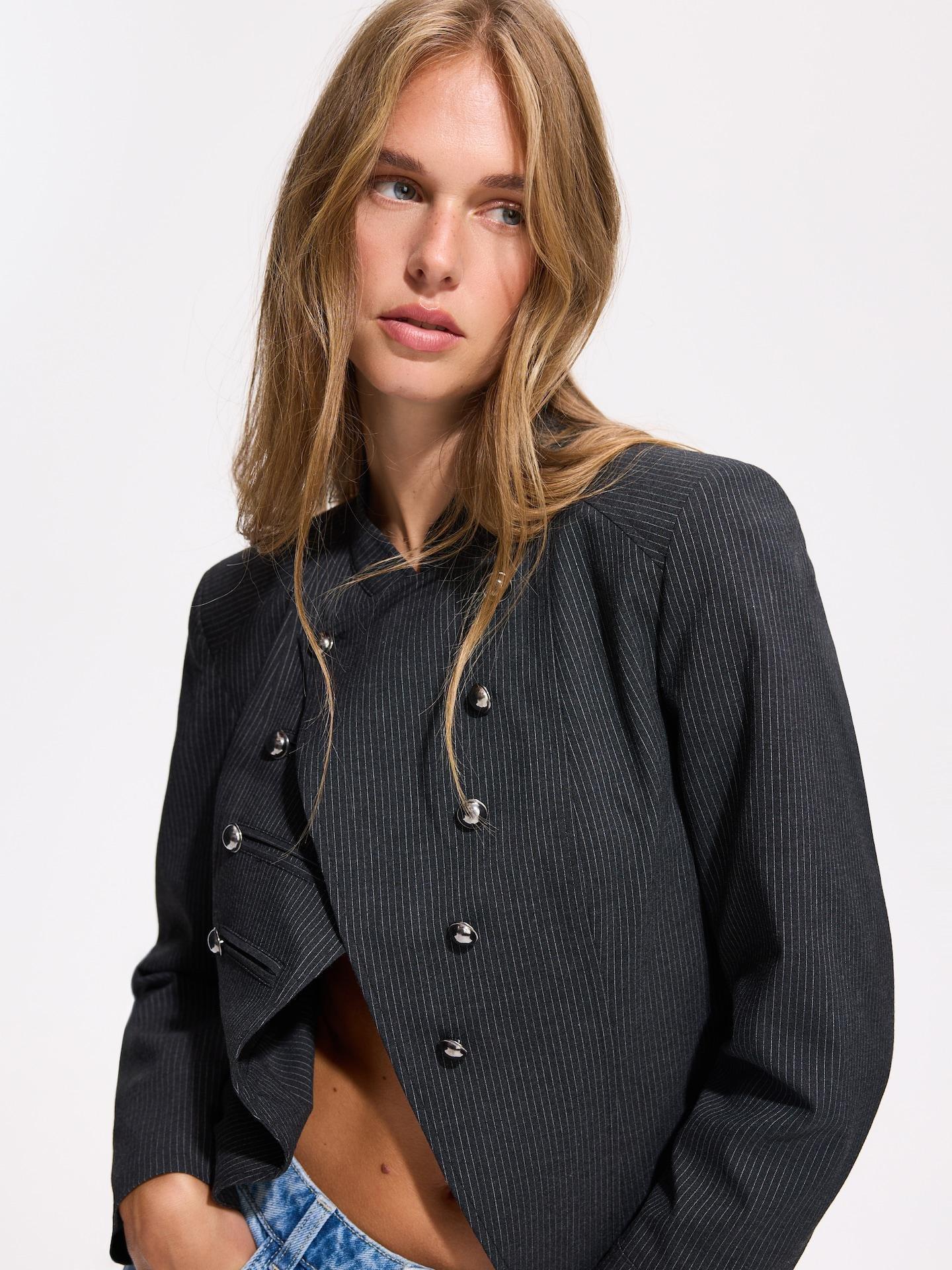 Multicolour Napoleon-Style Blazer, Multicolor, medium