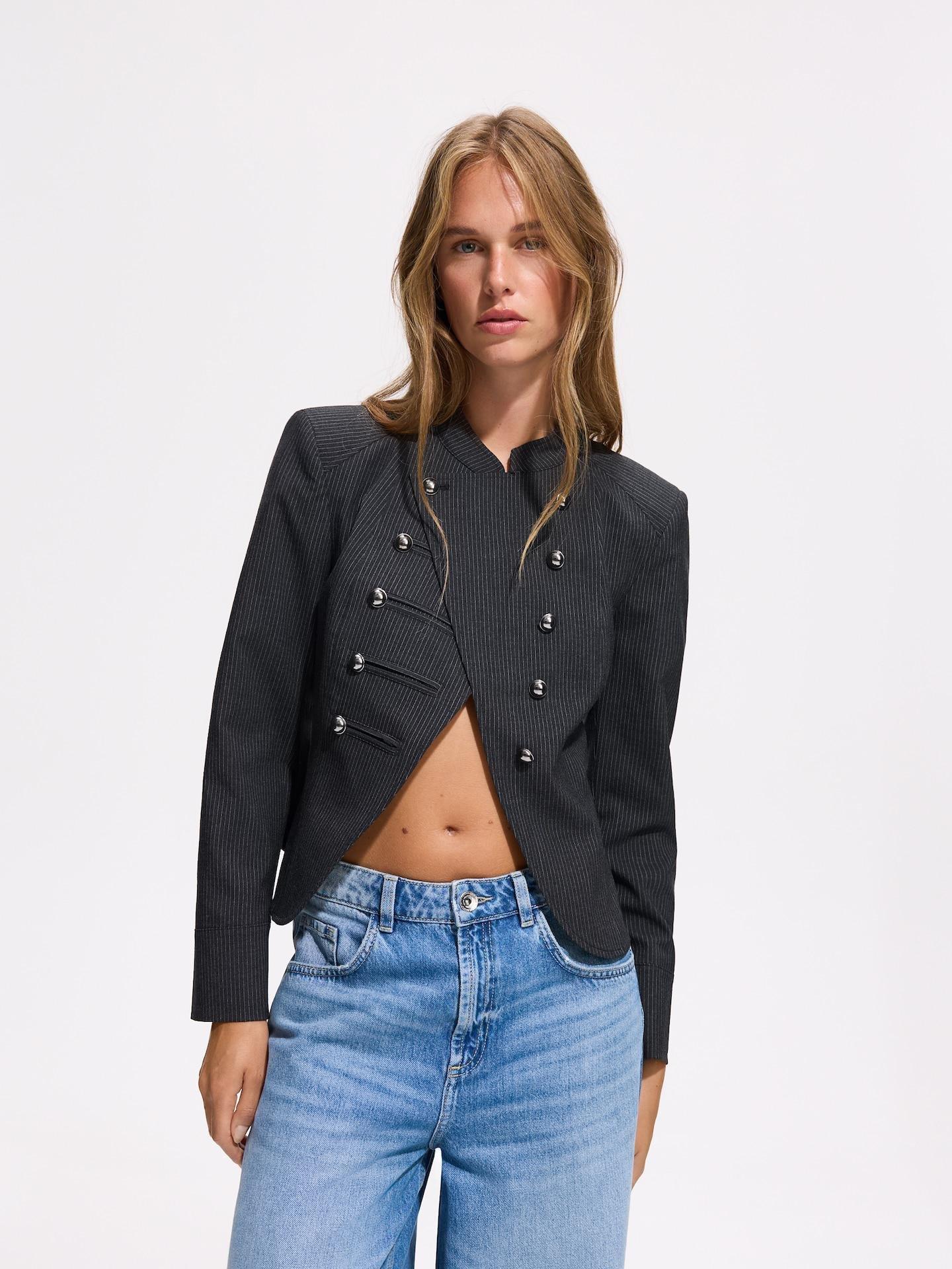 Multicolour Napoleon-Style Blazer, Multicolor, medium
