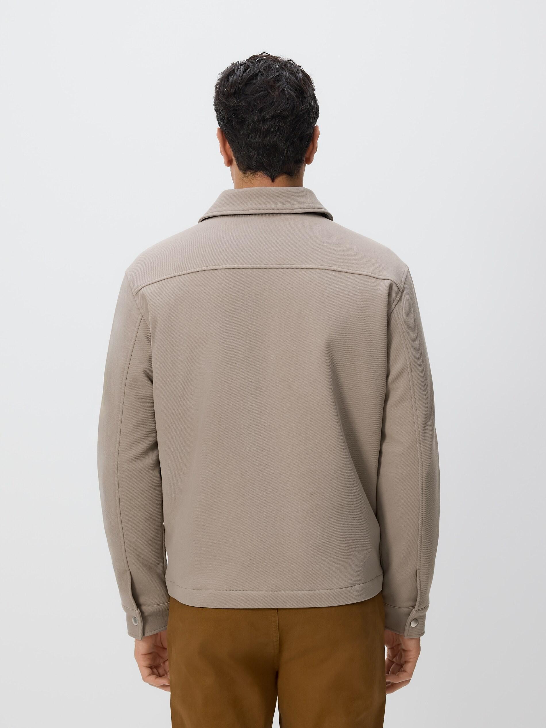 Grey Shacket With Collar, Light grey, large image number 3