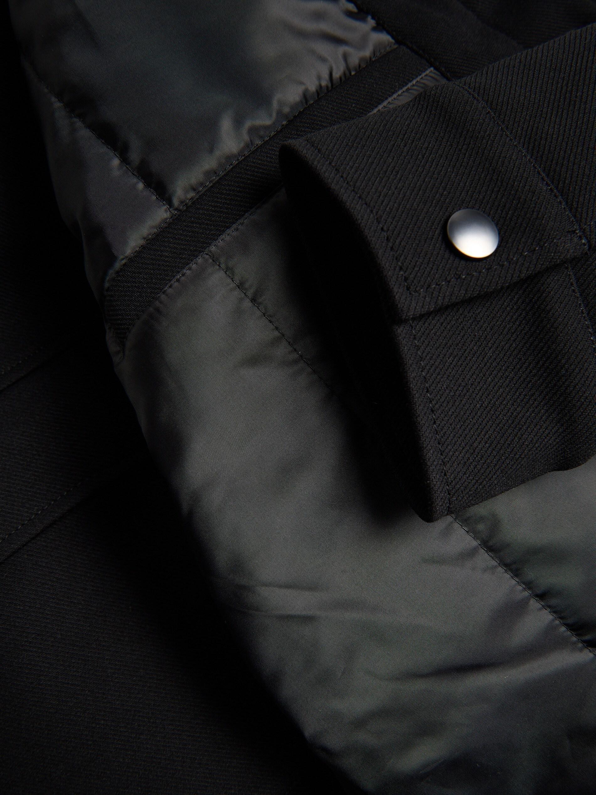 Black Shacket With Collar, Black, large image number 5