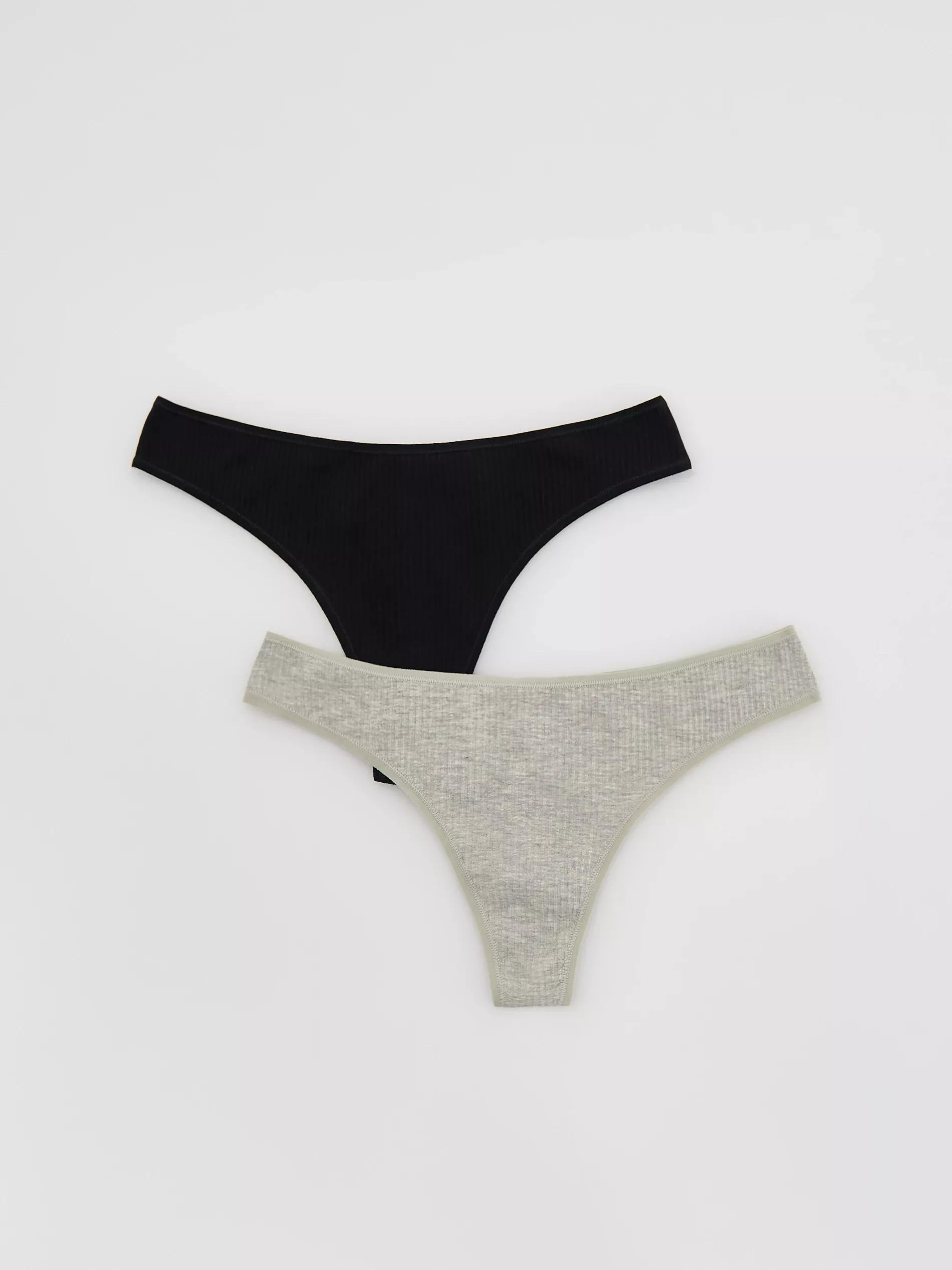 Black Thongs 2 Pack, Black, large image number 1