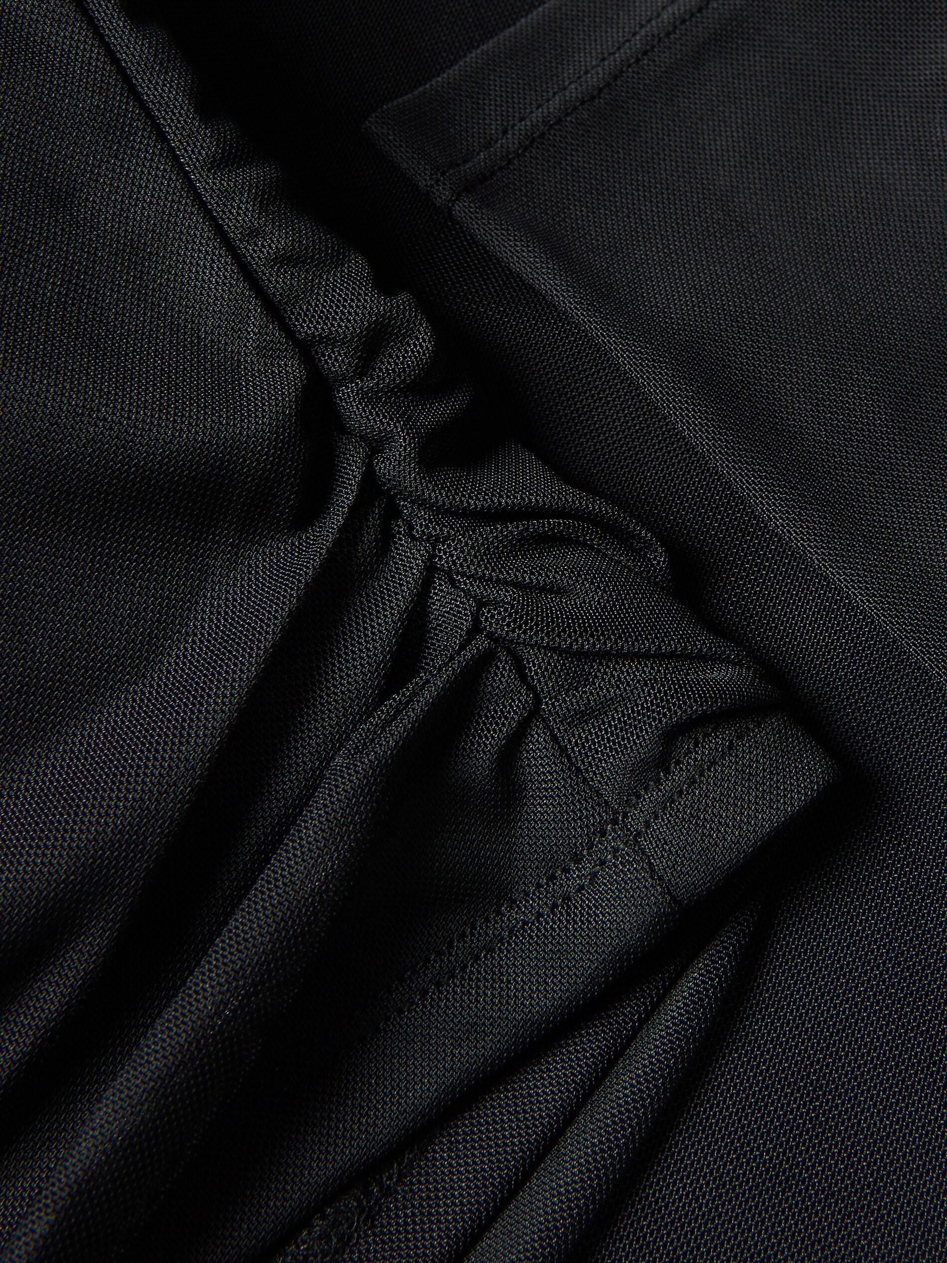 Black 2-Layer Blouse, Kids Girls, Black, large image number 1