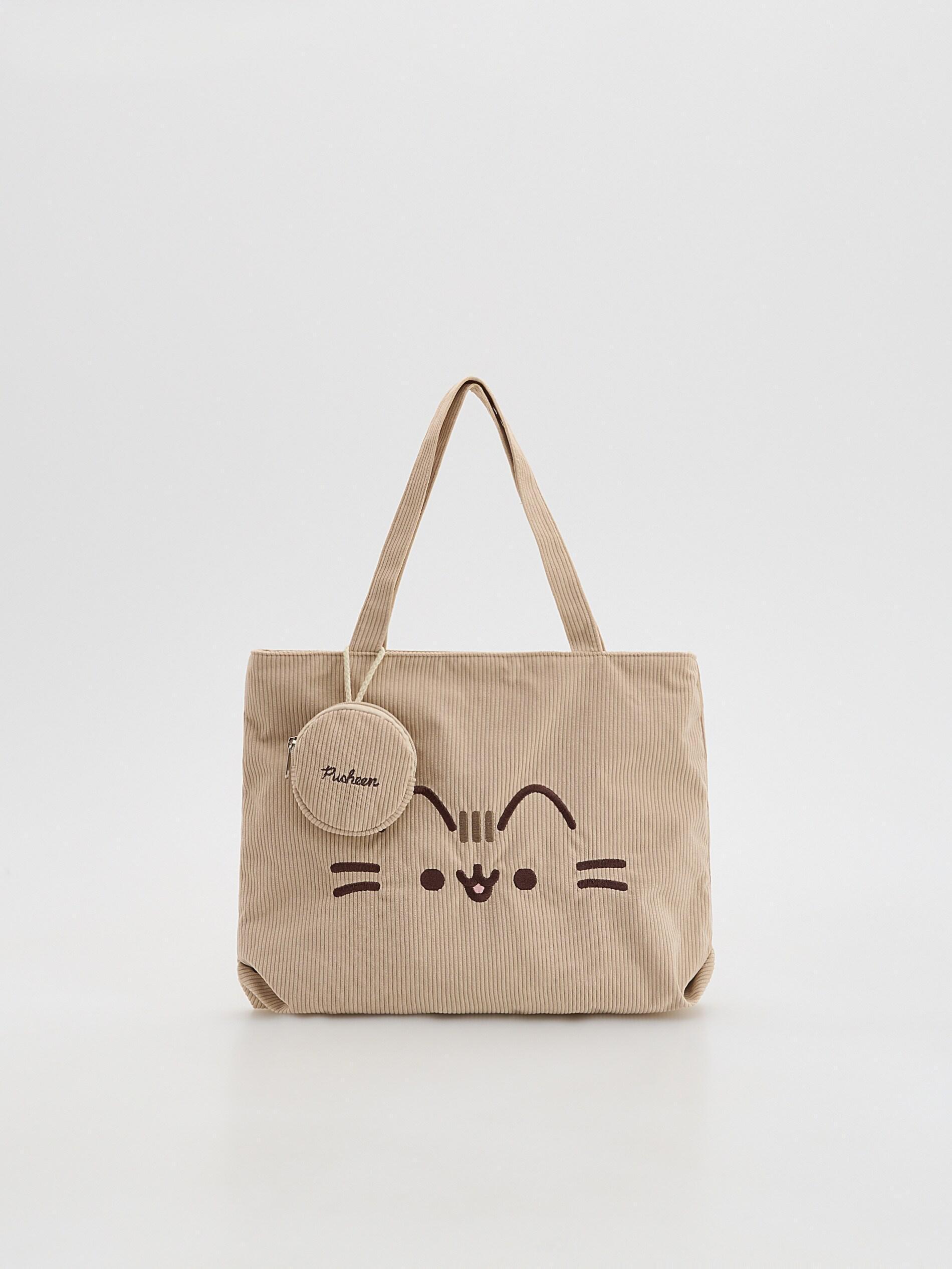 Beige Printed Bag, Kids Girls, Beige, medium