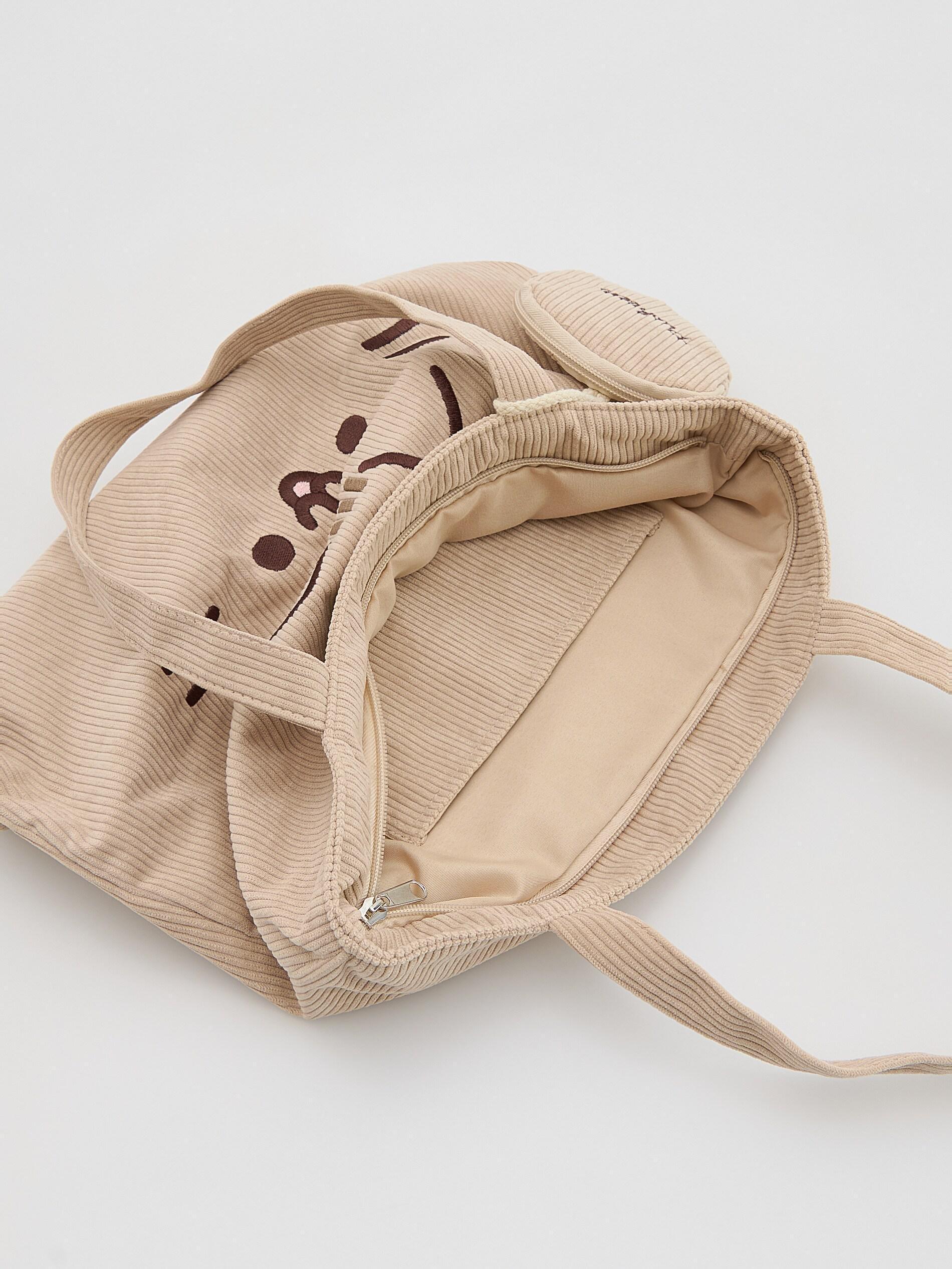 Beige Printed Bag, Kids Girls, Beige, large image number 2