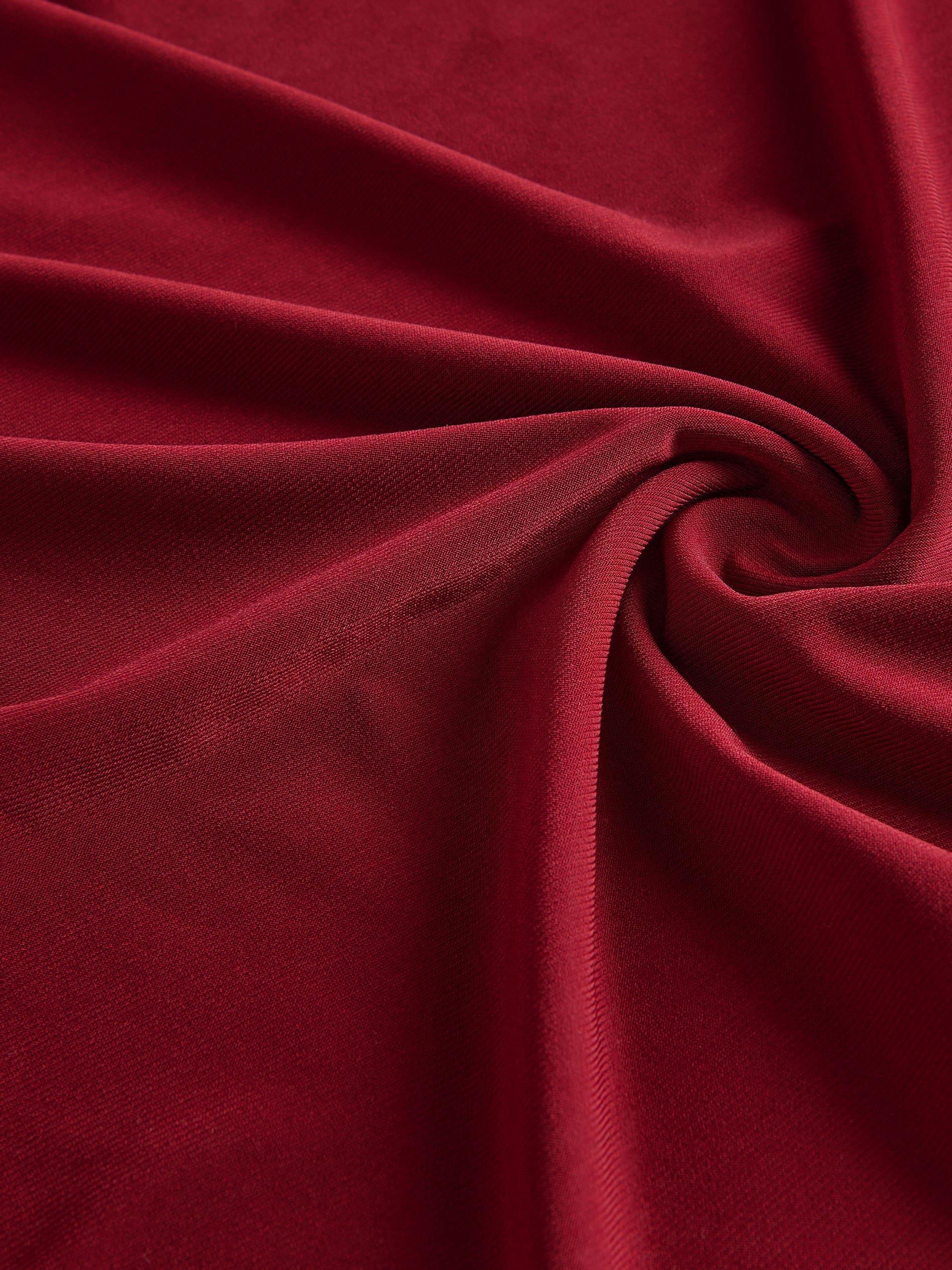 Maroon Draped Neck Top, , large image number 5