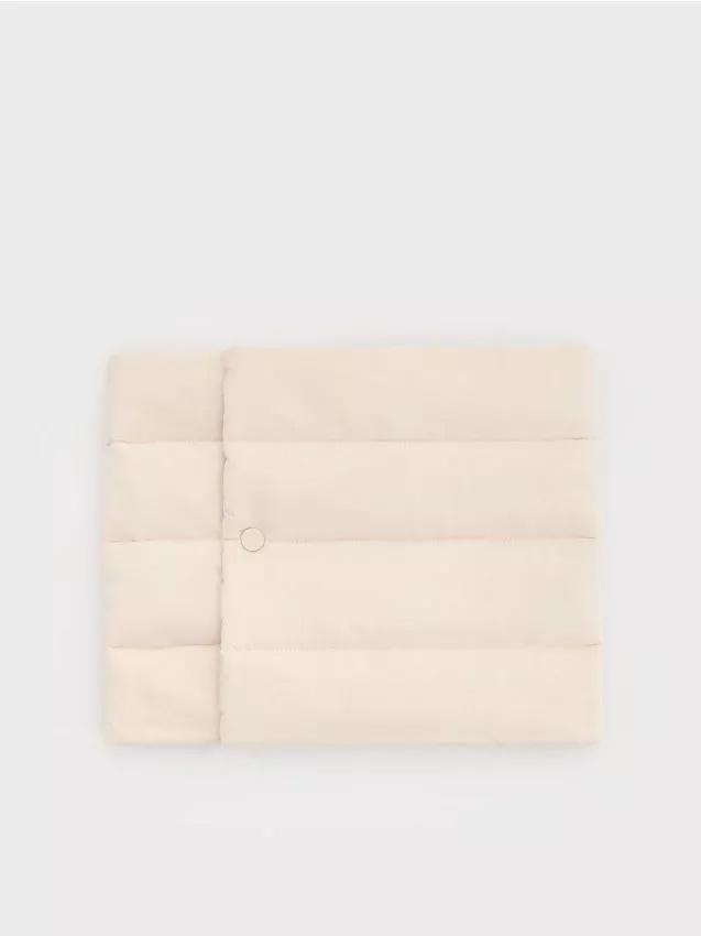 Beige Detailed Muffler, Ivory, large image number 0