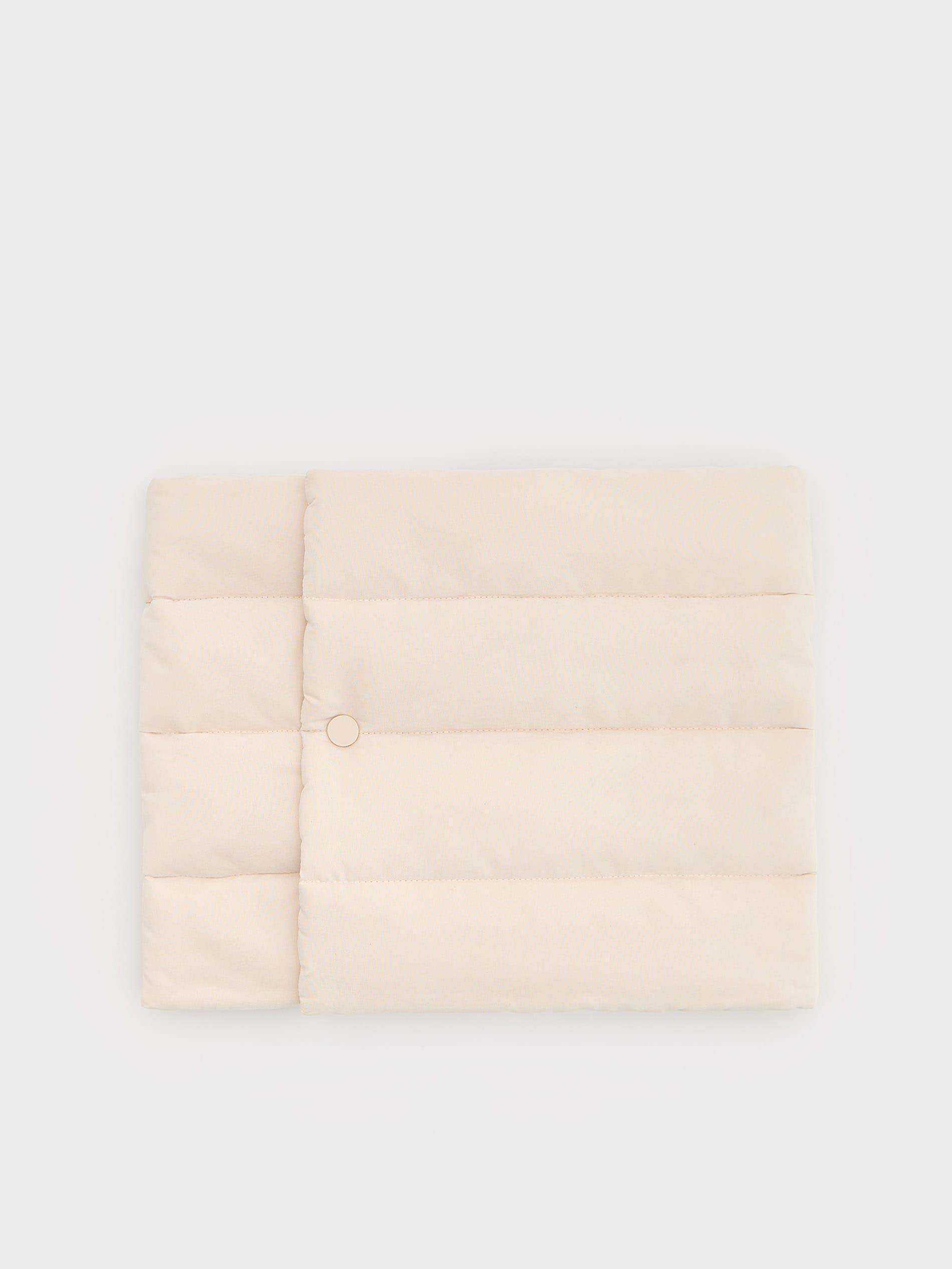 Beige Detailed Muffler, Ivory, large image number 1