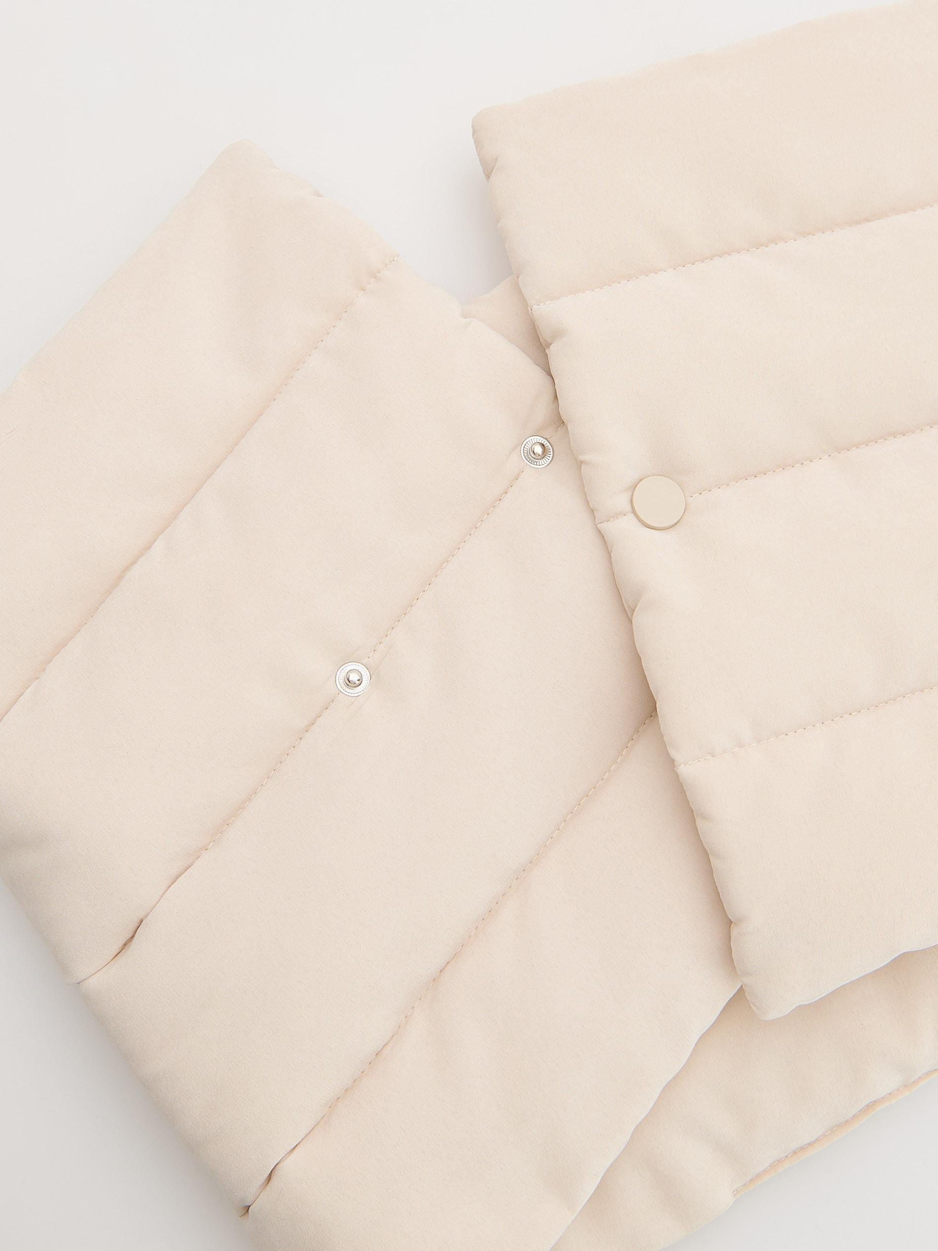 Beige Detailed Muffler, Ivory, large image number 2