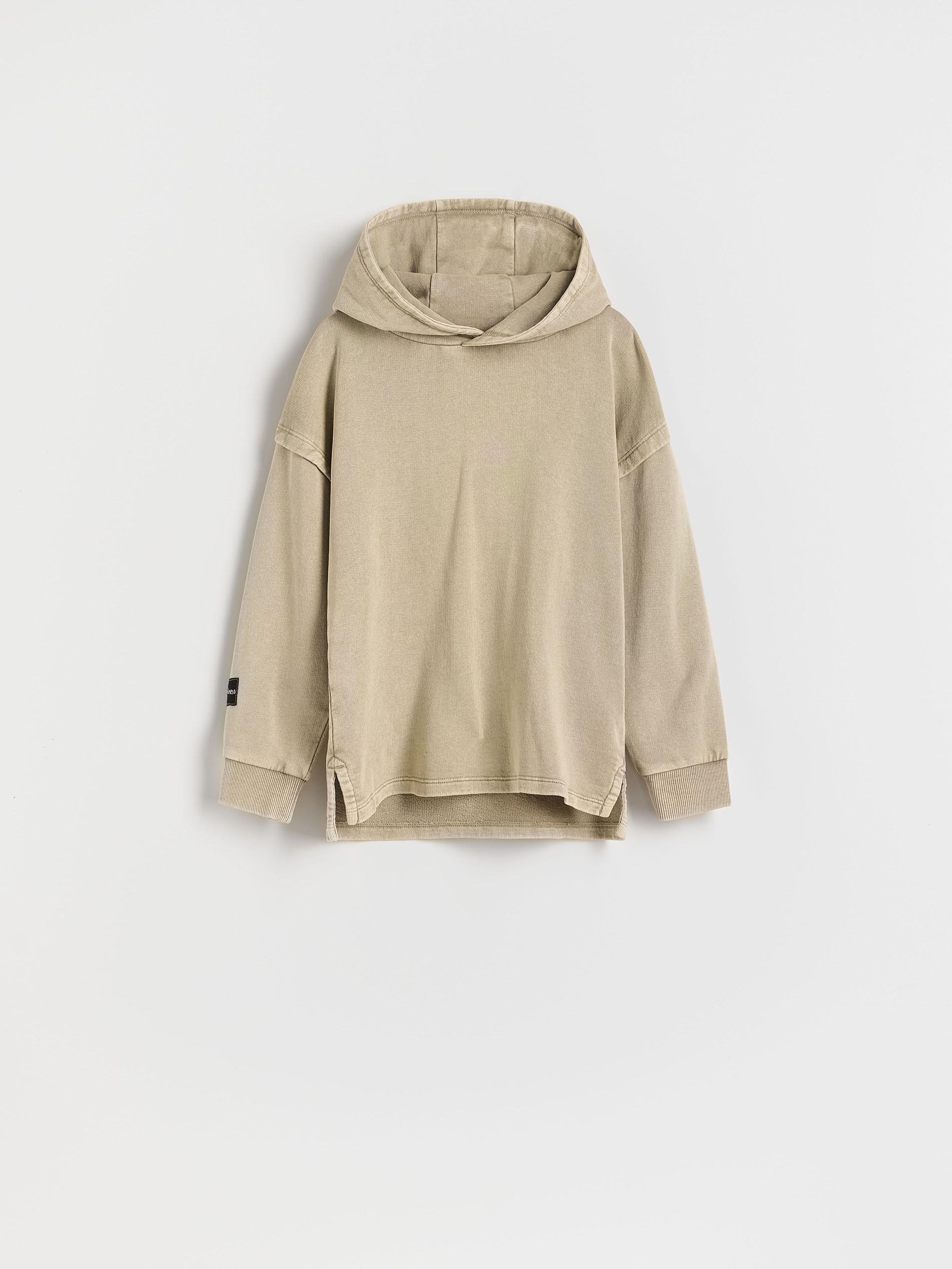 Beige Oversized Sweatshirt, , large image number 0