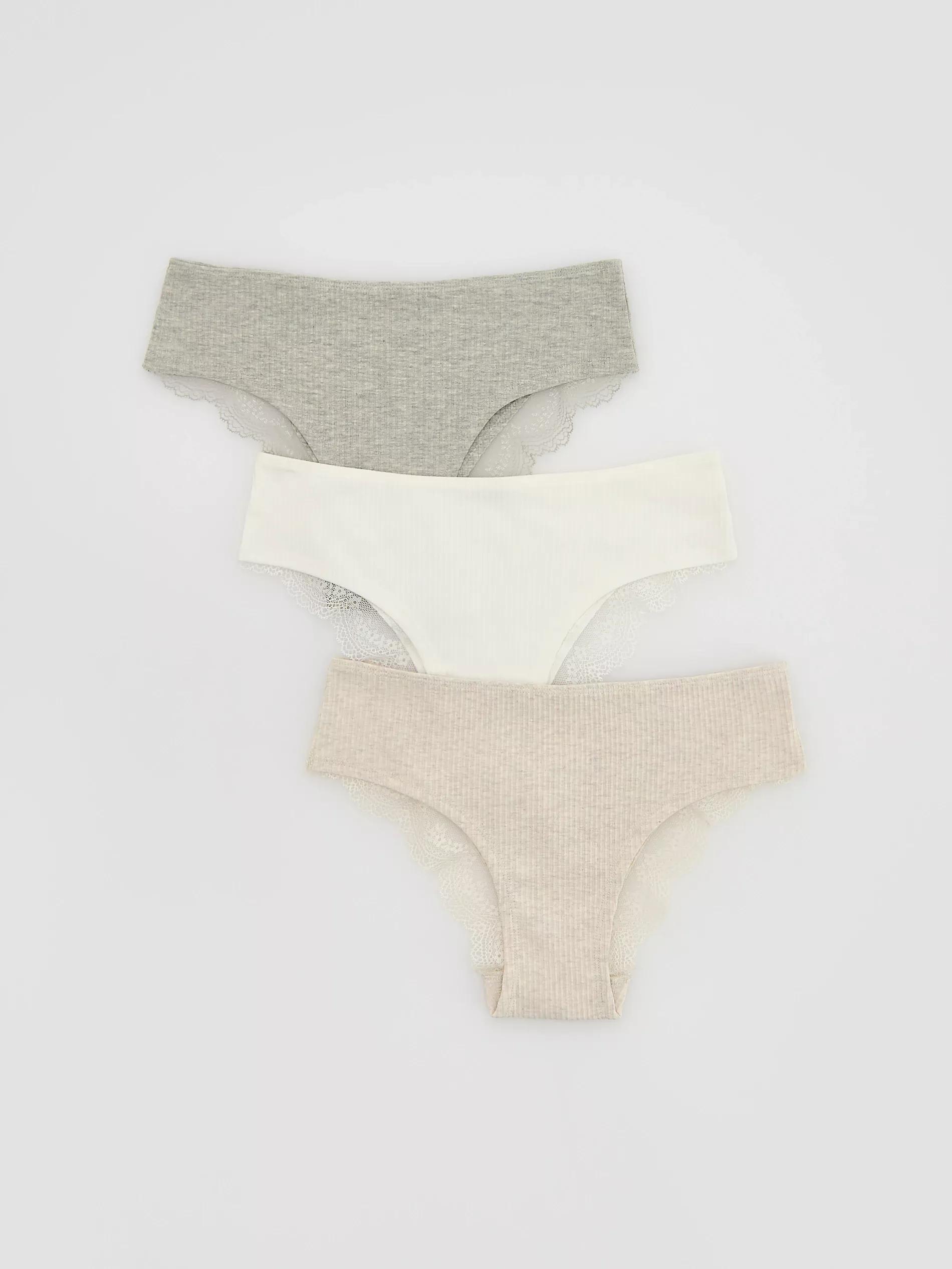 NUDE Hipster panties 3-pack, Ivory, large image number 0