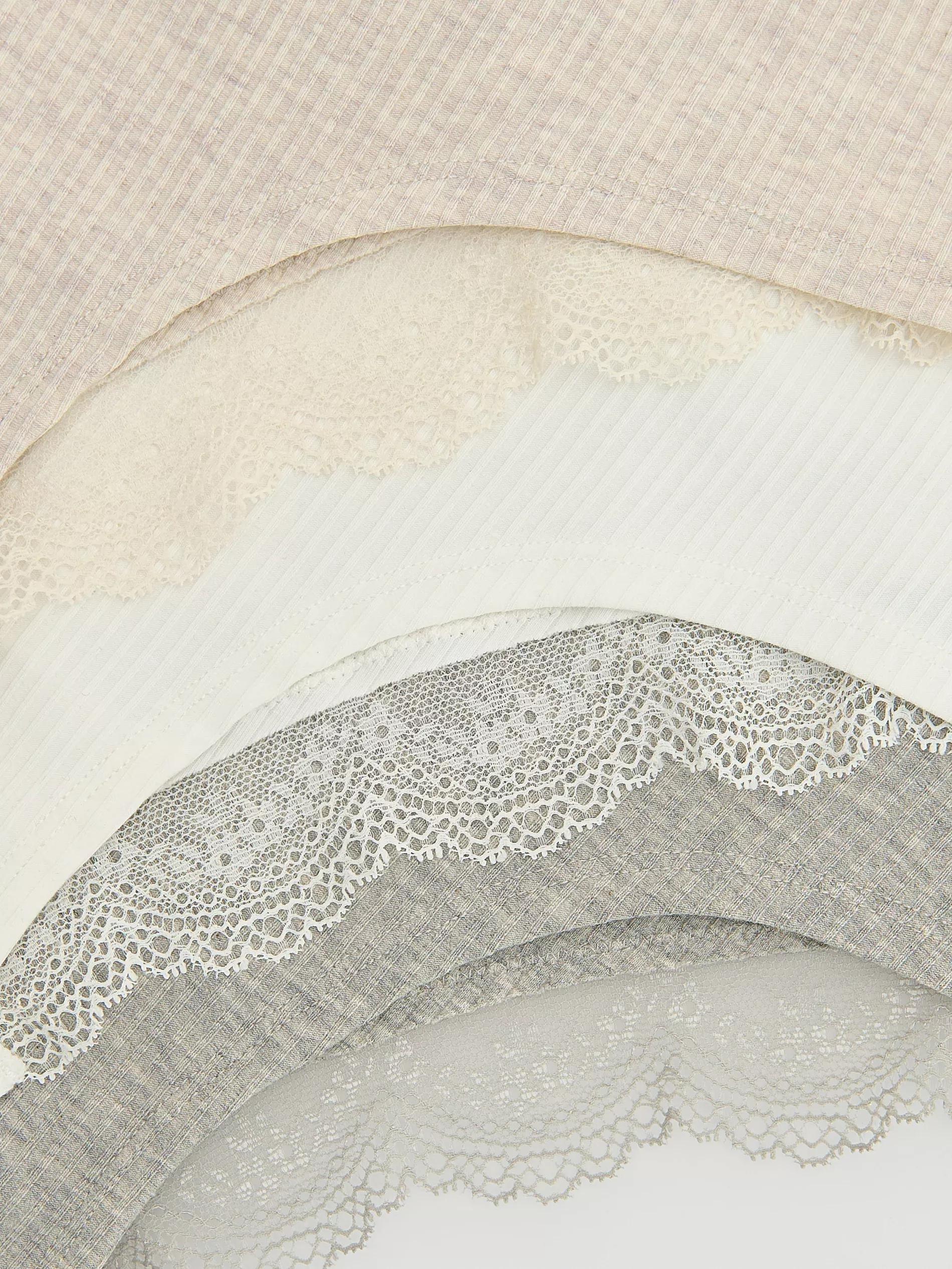 NUDE Hipster panties 3-pack, Ivory, large image number 3