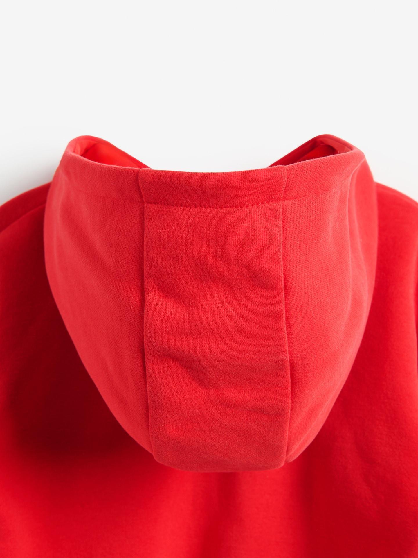 Red Oversized Cotton Rich Sweatshirt, Red, large image number 2