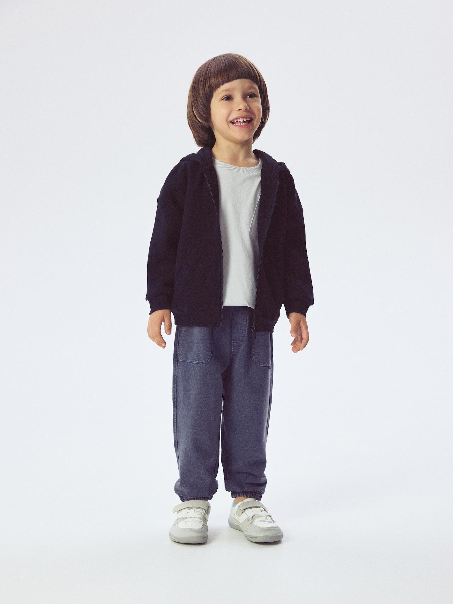 Black Oversized Cotton Rich Sweatshirt, Black, large image number 0