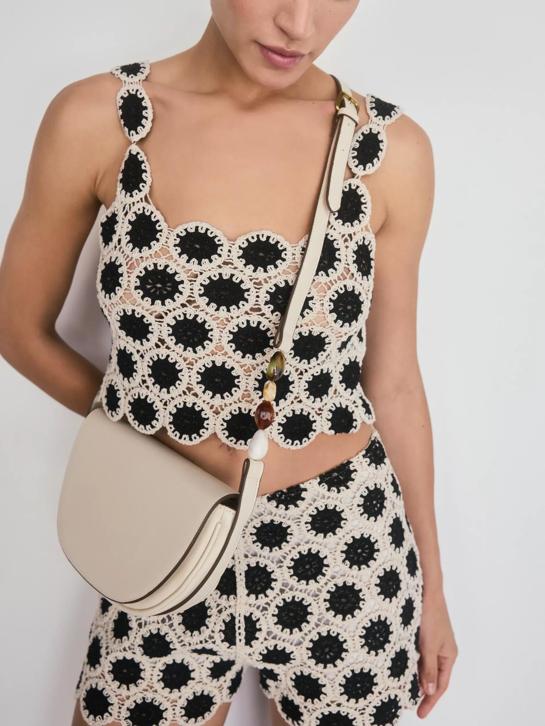 Cream Crossbody Bag, Ivory, large image number 0