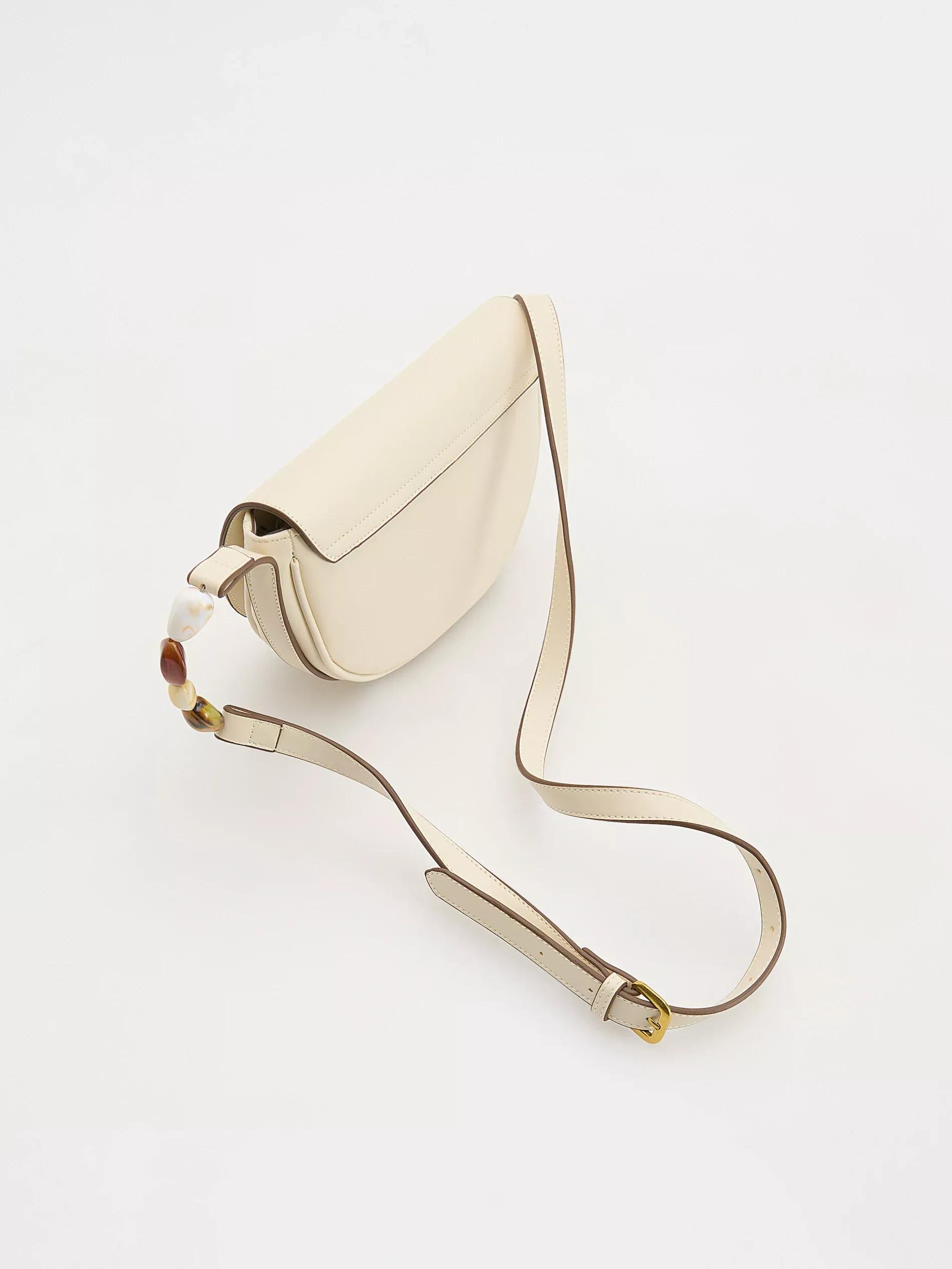 Cream Crossbody Bag, Ivory, large image number 3