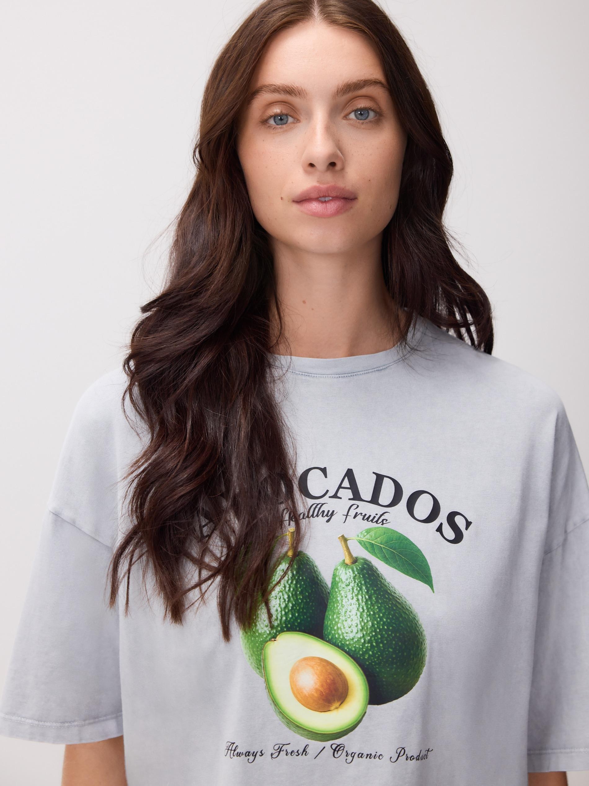 Black T-Shirt With Print, Black, medium