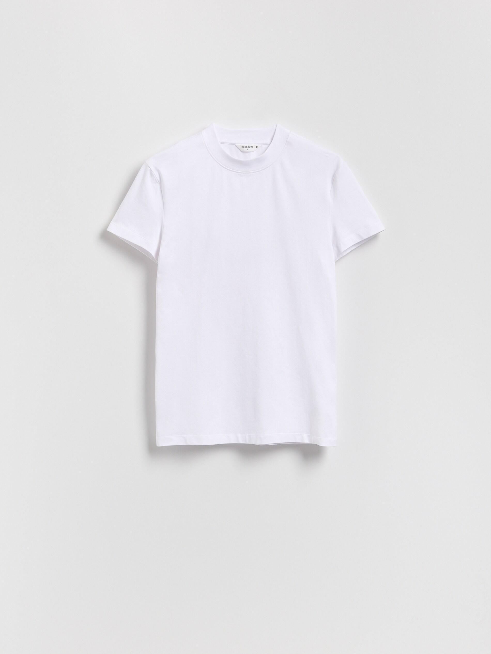 White Slim Fit Cotton T-Shirt, White, large image number 5