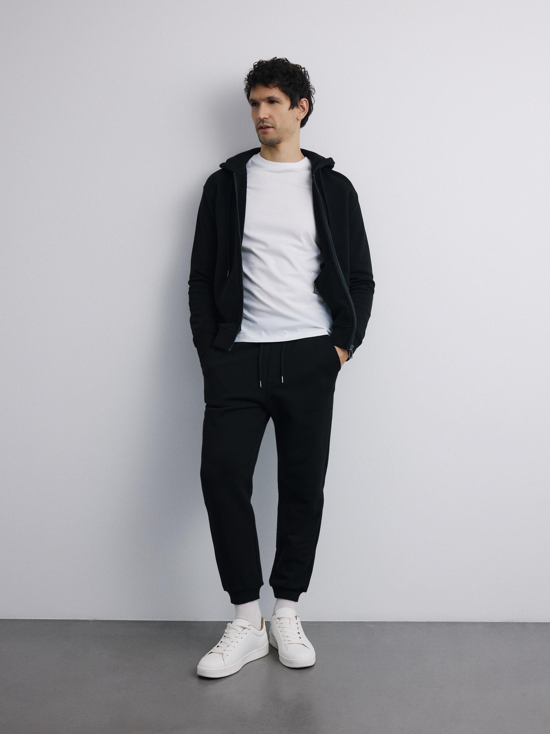 Black Zip Up Sweatshirt, Black, medium