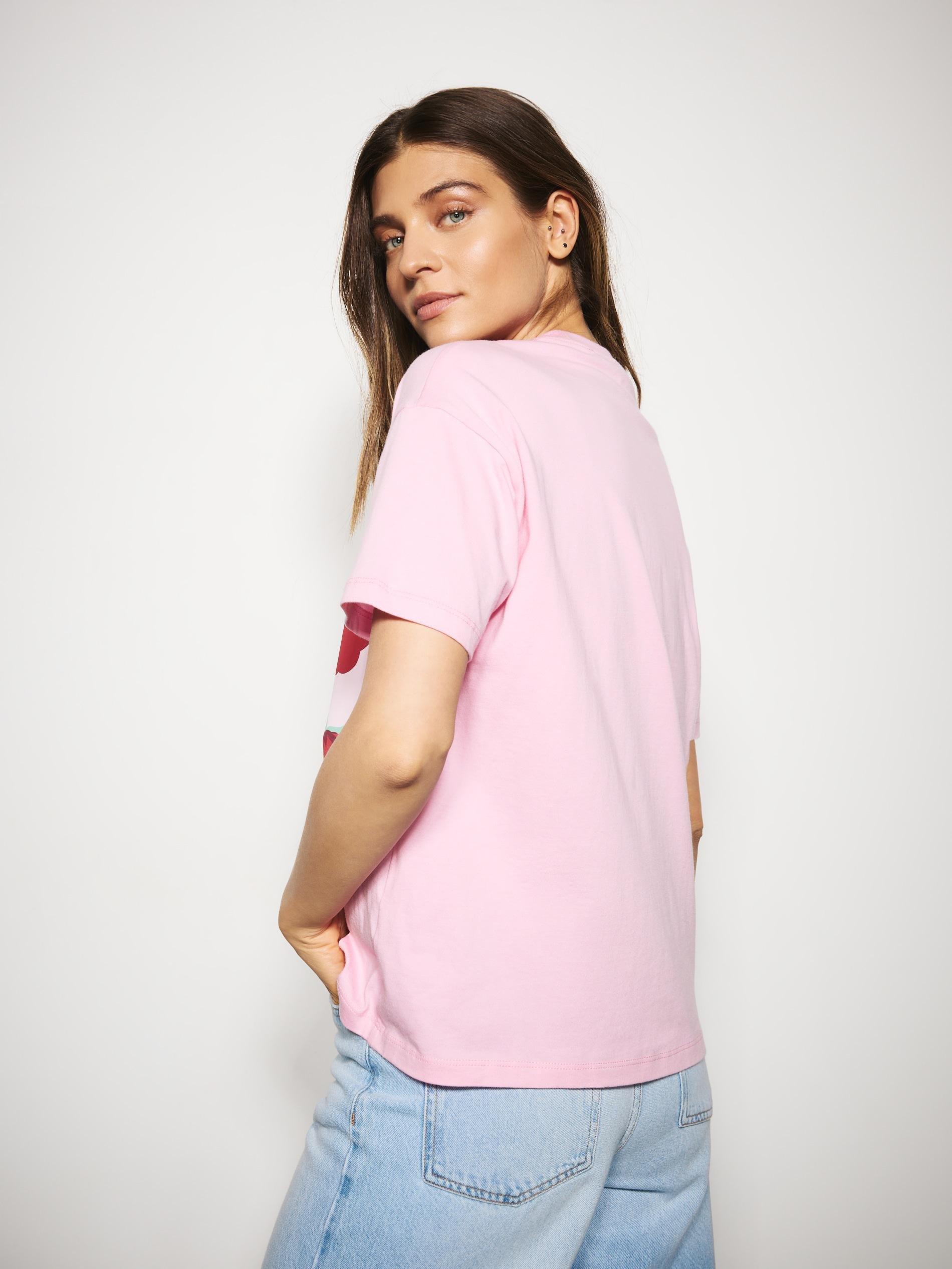 Yellow T-Shirt With Print, Pink, large image number 2