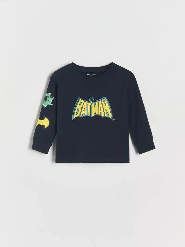 black Batman long sleeve T-shirt, , large image number 0