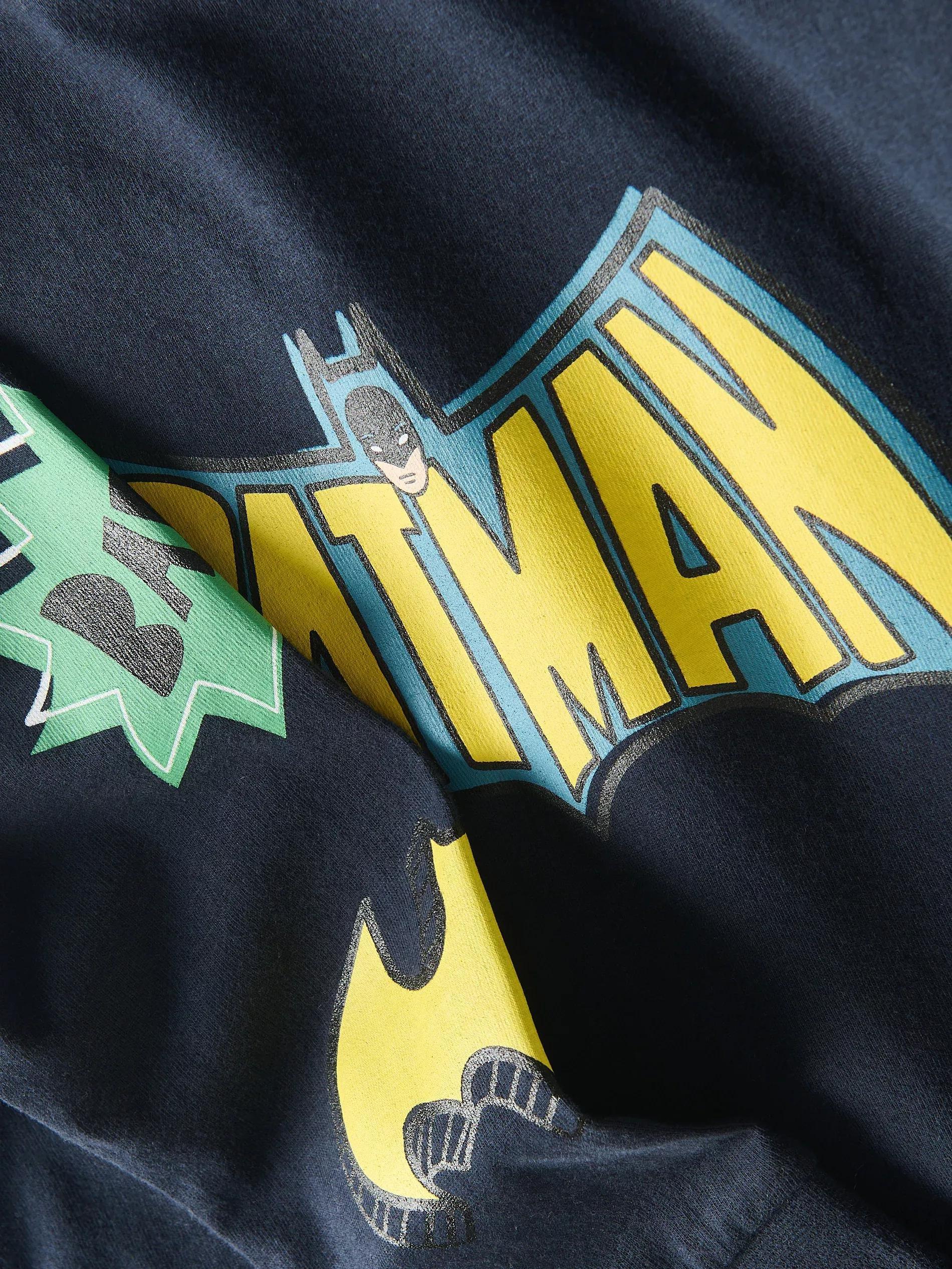 black Batman long sleeve T-shirt, , large image number 2