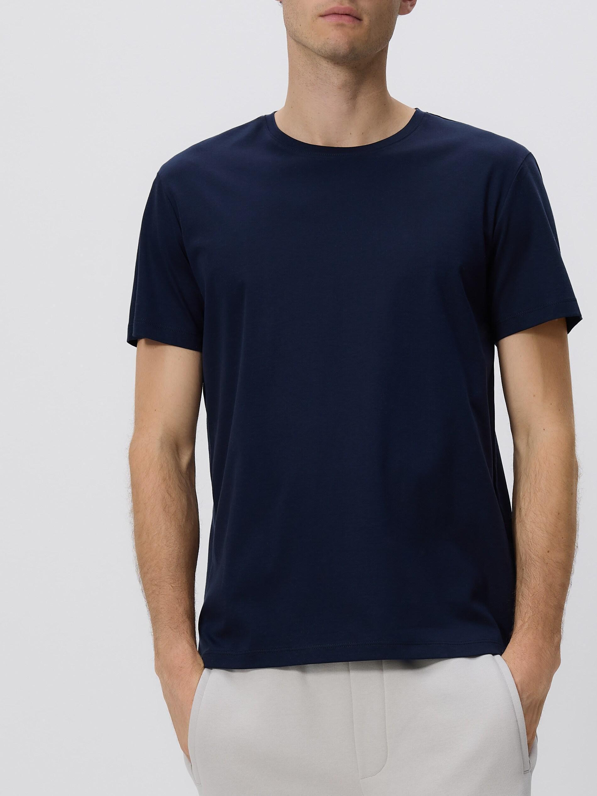 NAVY Regular fit modal blend T-shirt, Navy, large image number 0