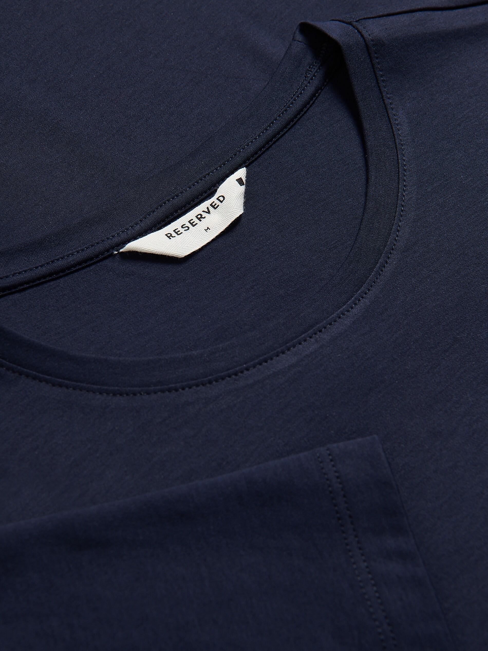 NAVY Regular fit modal blend T-shirt, Navy, large image number 4