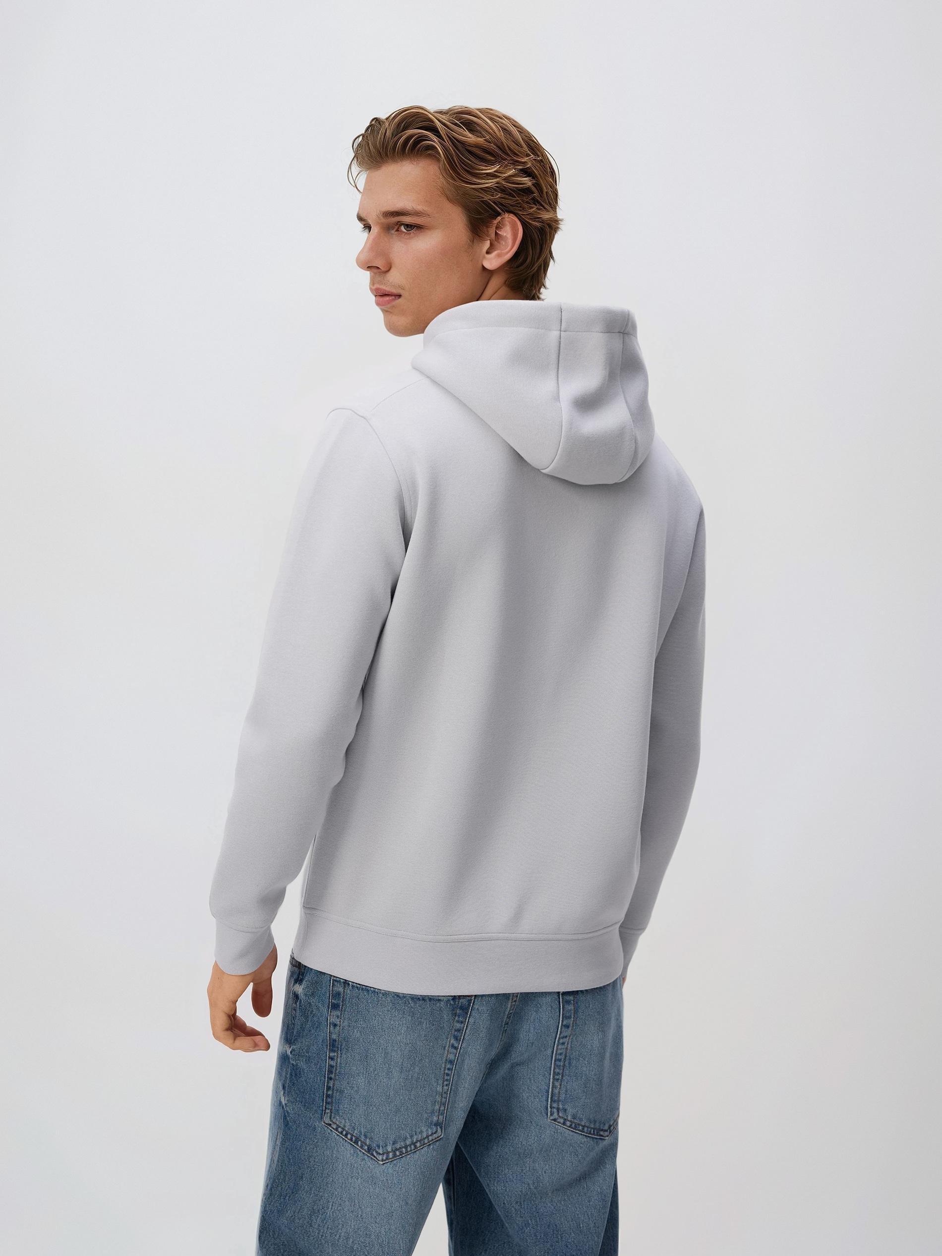 Grey Hoodie, Light grey, large image number 2