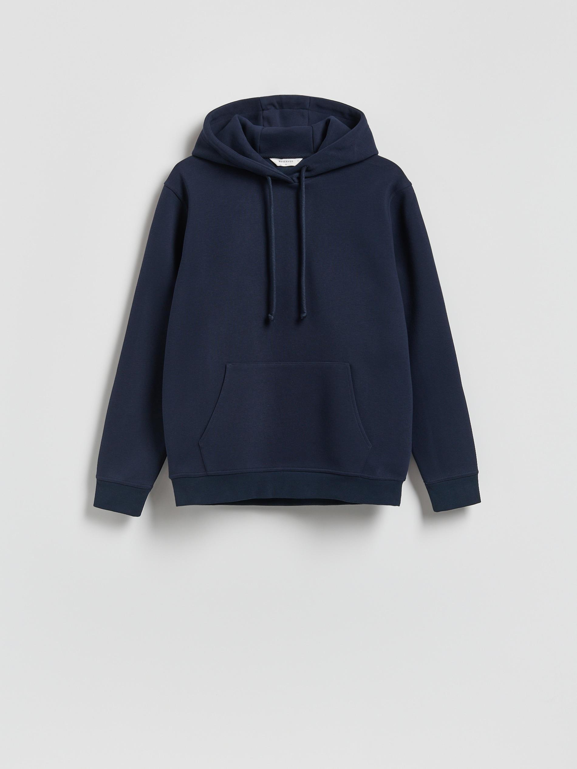 Navy Dropped Shoulders Hoodie, Navy, large image number 3