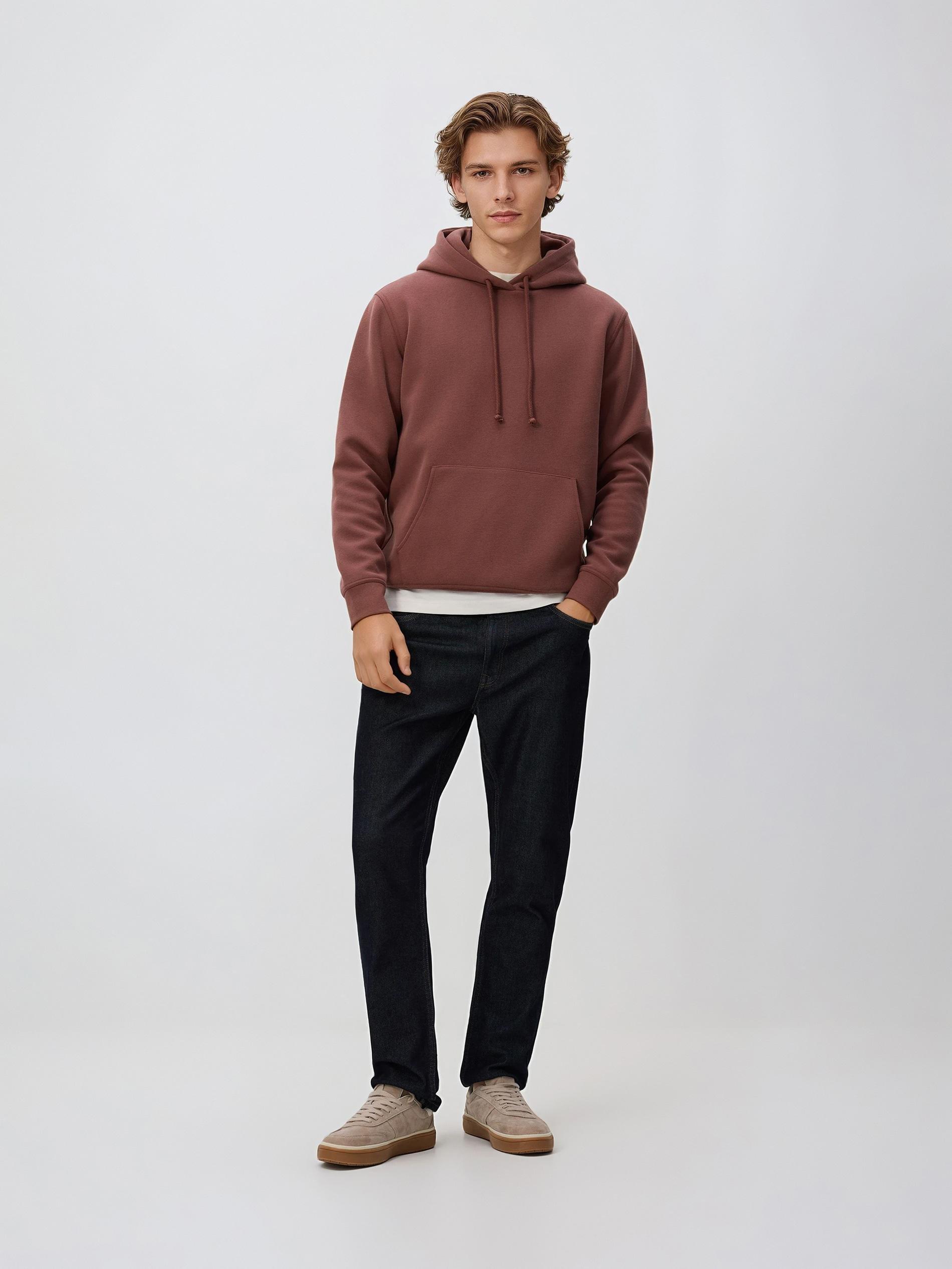 Maroon Hoodie, Burgundy, medium