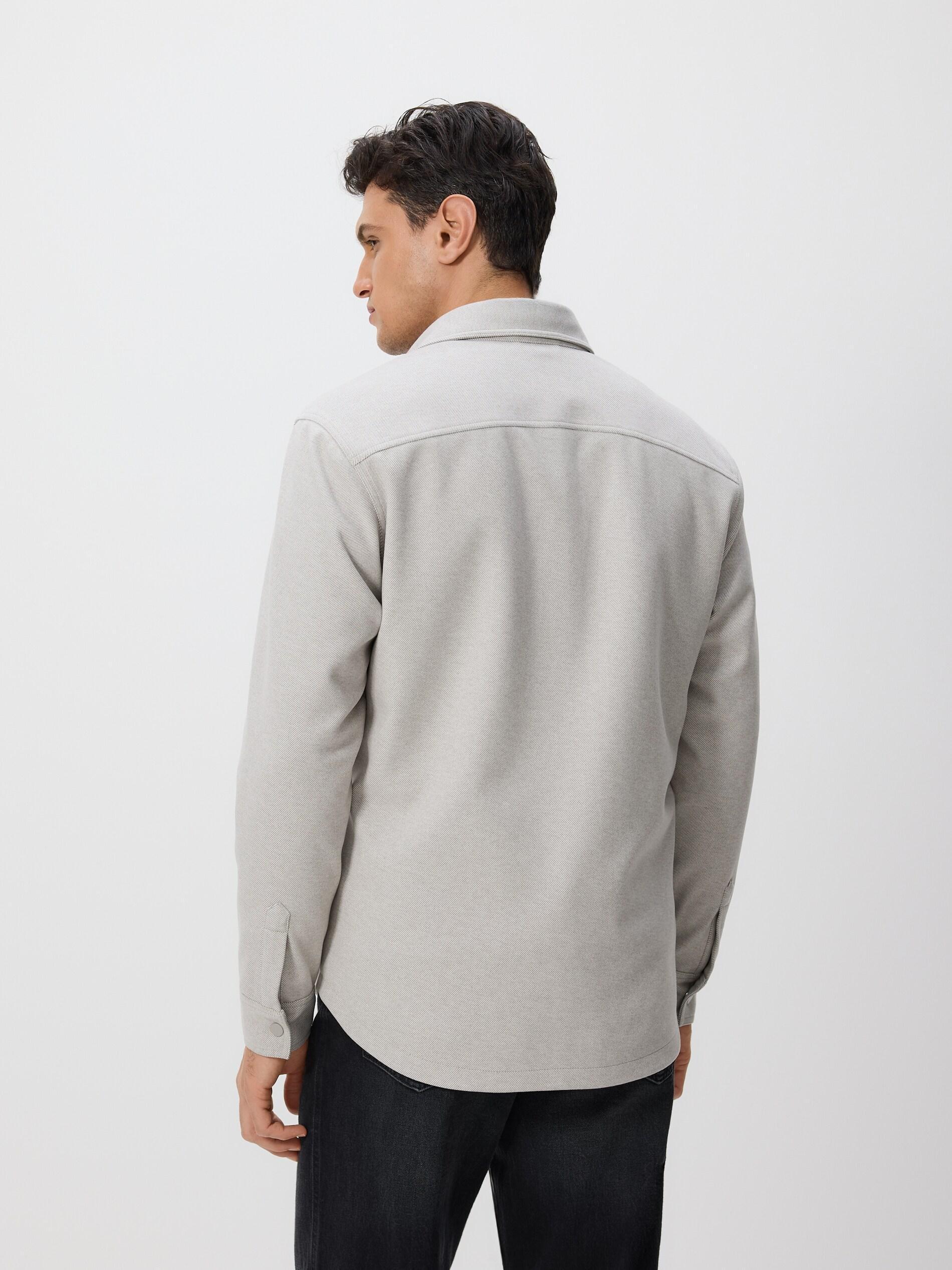 Grey Collared Shacket, Light grey, large image number 3