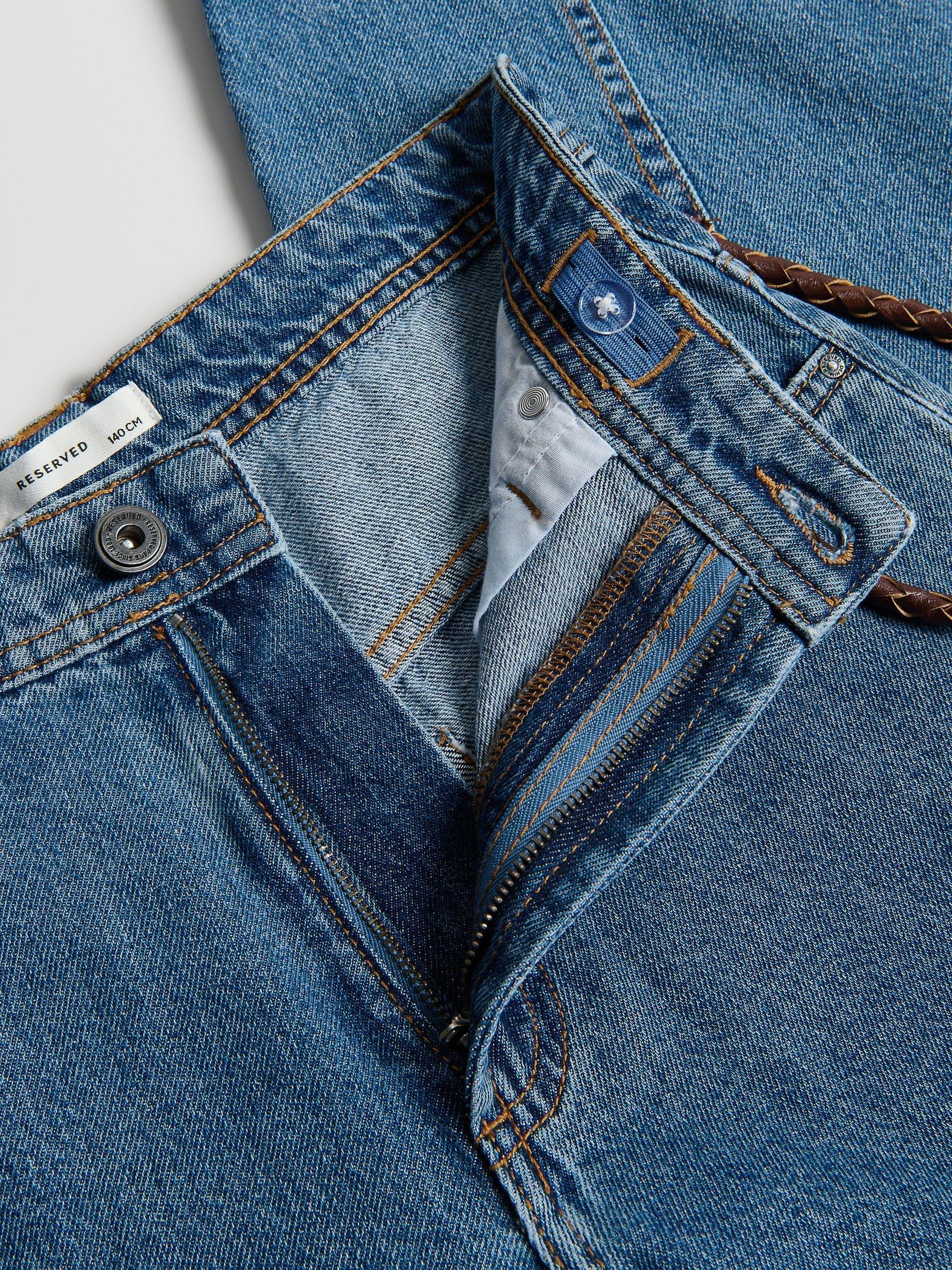Blue Jeans Baggy Jeans With Keychain, Blue, large image number 2